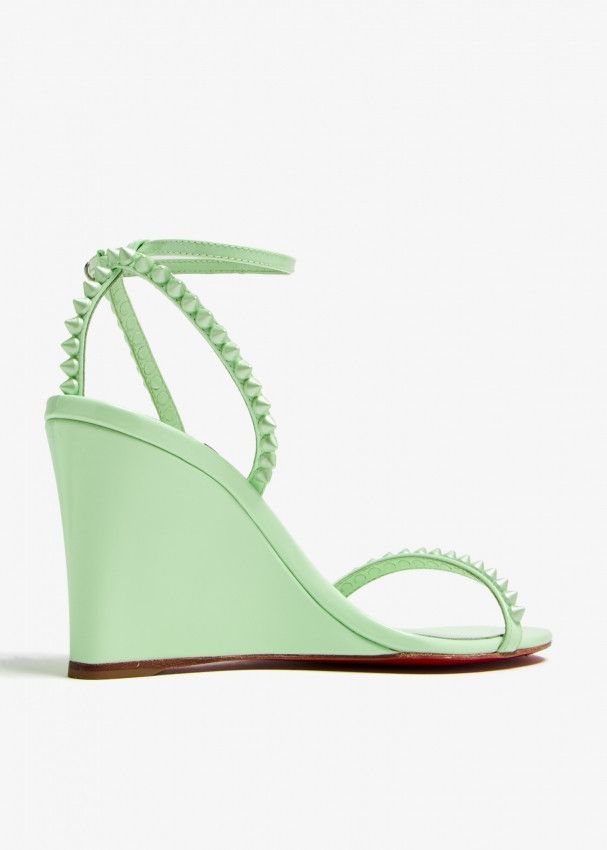 Christian Louboutin o1s1wg110924 So Me Wedge Heeled in Light Green Size US 6 / IT 36 - 3 Thumbnail