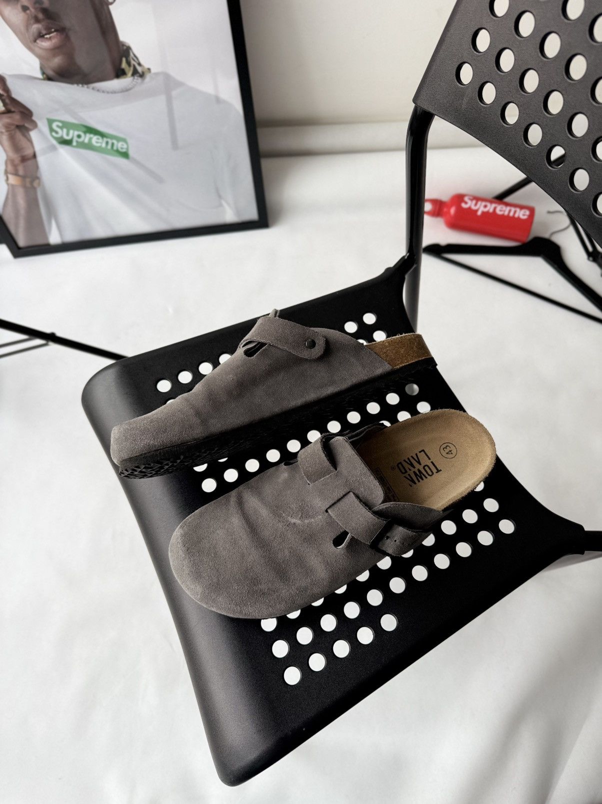 Japanese Brand BIRKENSTOCK Style BOSTON SUEDE VELVET GREY US 9,5 EU 43 Size US 9.5 / EU 42-43 - 1 Thumbnail
