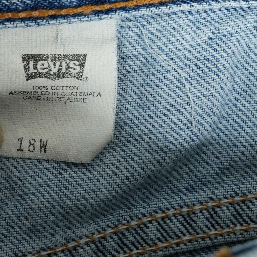 Levi's Vintage Levis 977 Jean Shorts Womens 18W 8" Inseam Jorts Mom Size 35" - 10 Thumbnail