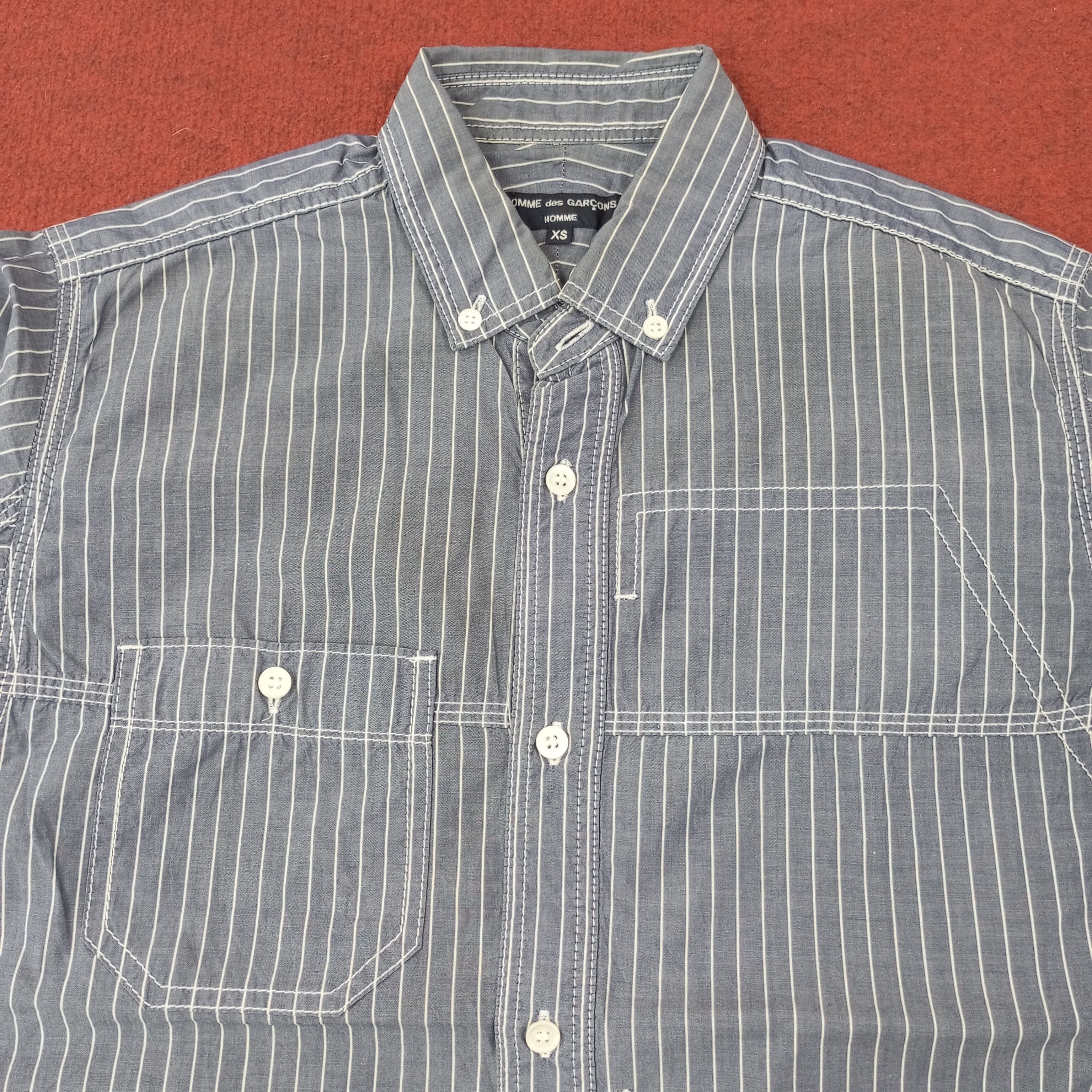 Comme des Garcons × Japanese Brand × Vintage Comme Des Garcons Homme Casual Shirt C219N51 Size US XS / EU 42 / 0 - 2 Thumbnail
