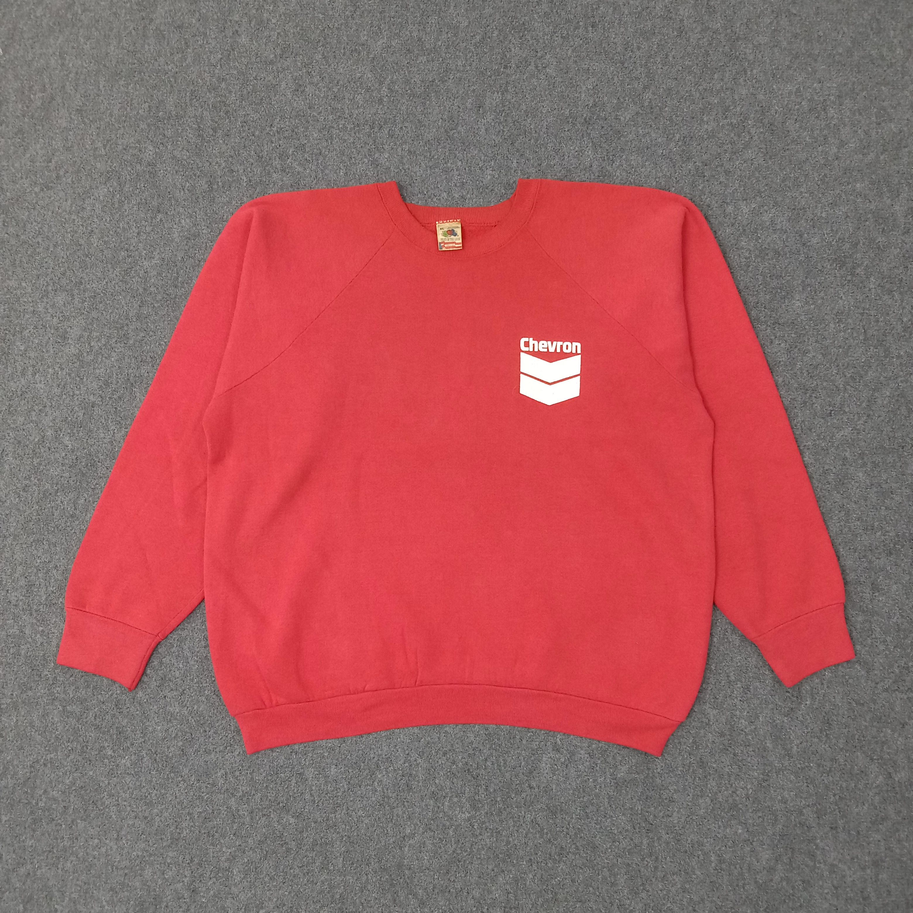 Fruit Of The Loom 90's Chevron American Company Brand Sweatshirt C257N6 Size US XL / EU 56 / 4 - 1 Thumbnail