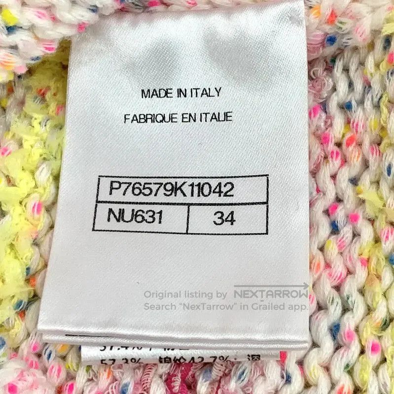 Chanel Chanel Multicolor Cotton Pullover Sweater . Size XXS / US 00 / IT 34 - 7 Thumbnail