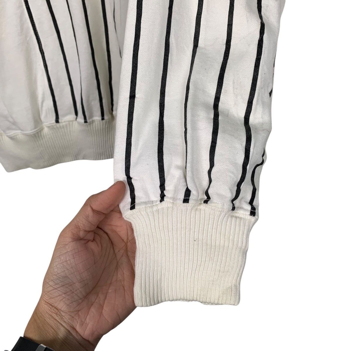 Japanese Brand Japanese Brand Black Pia Stripe Half Zipper Sweater Size US M / EU 48-50 / 2 - 11 Thumbnail
