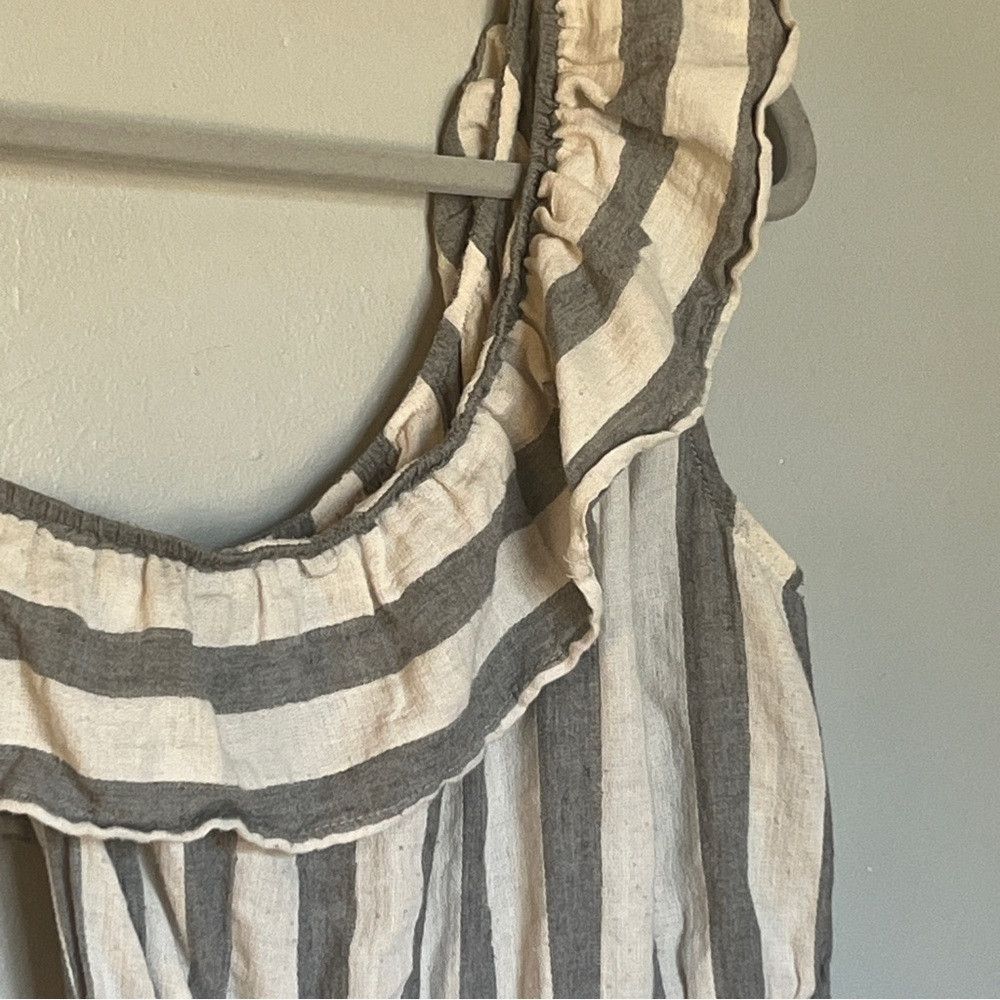 Anthropologie Anthropologie Listicle Striped One Shoulder DRESS medium Size M / US 6-8 / IT 42-44 - 3 Thumbnail