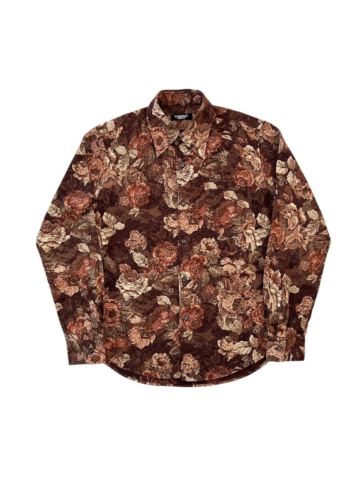 Tornado Mart Tornado Mart Floral Motif Button Up Shirt Size US S / EU 44-46 / 1 - 1 Thumbnail