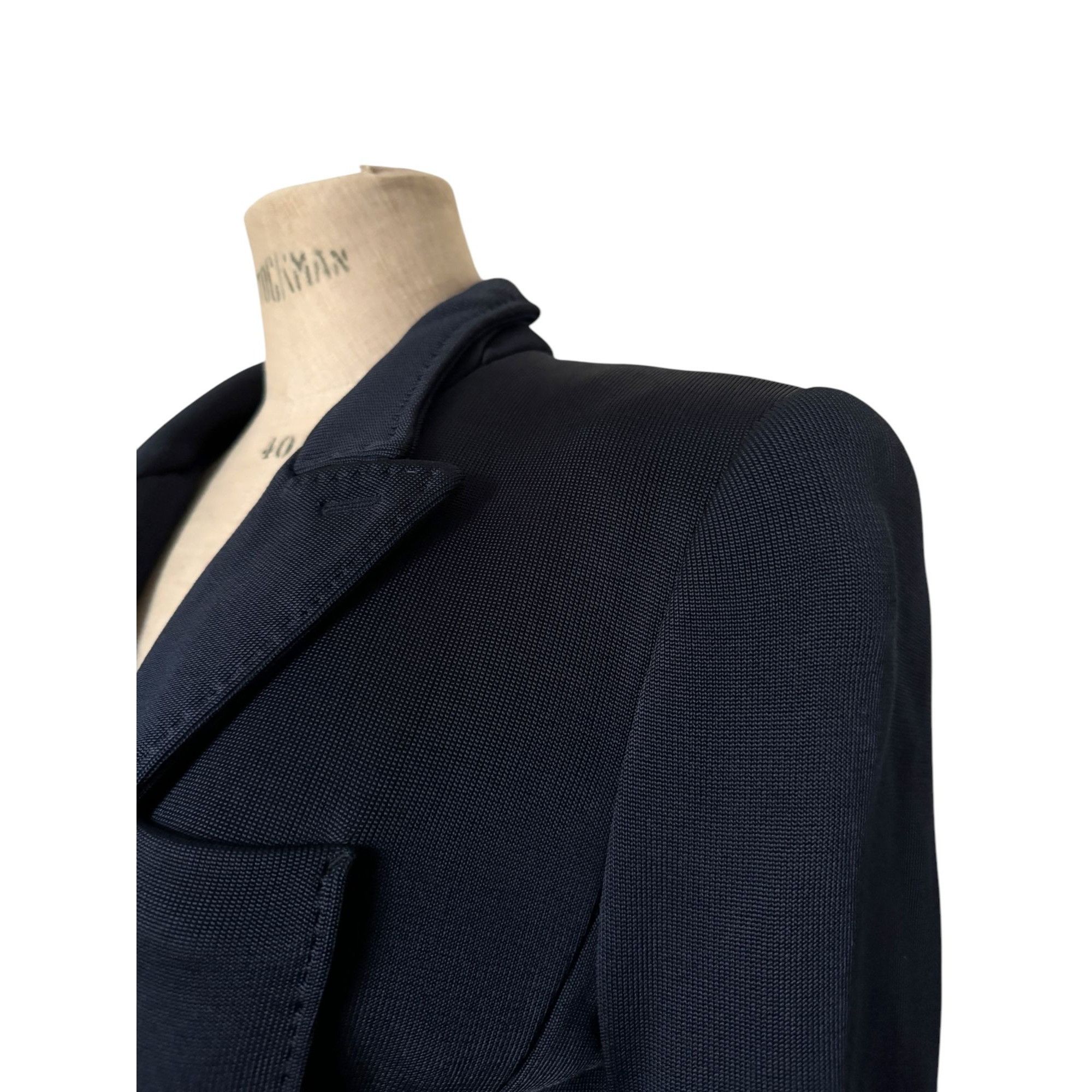 Tom Ford × Yves Saint Laurent Tom Ford Heavy Navy Blazer Jacket Size L / US 10 / IT 46 - 4 Thumbnail
