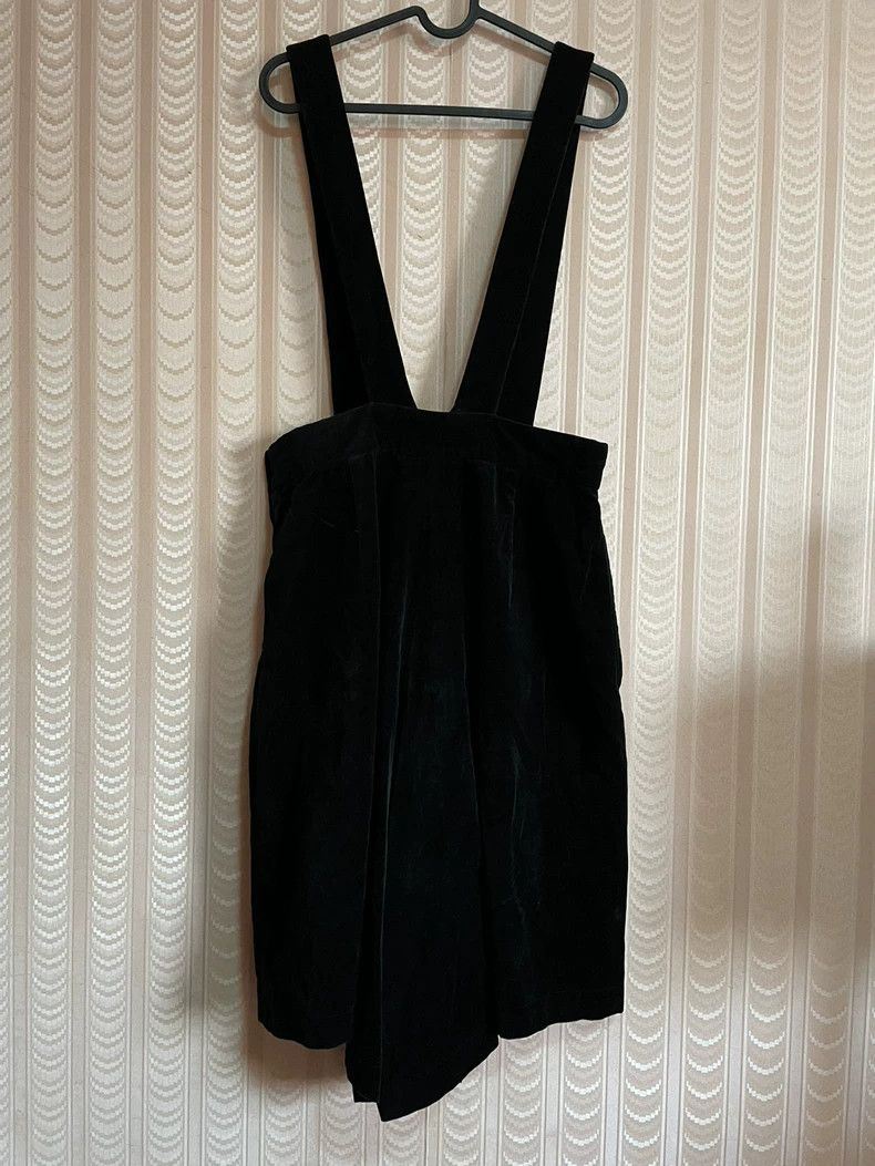 Comme des Garcons Comme Des Garcons size XS Black Velvet Strap Pant Skirt St Size 24" / US 00 / IT 34 - 2 Thumbnail