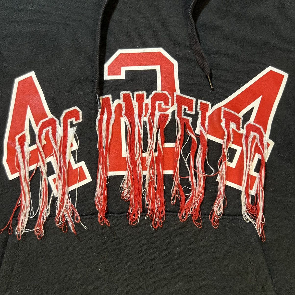 424 424 x Doublet Fraying Fringe Logo Pullover Hoodie Size US M / EU 48-50 / 2 - 2 Thumbnail