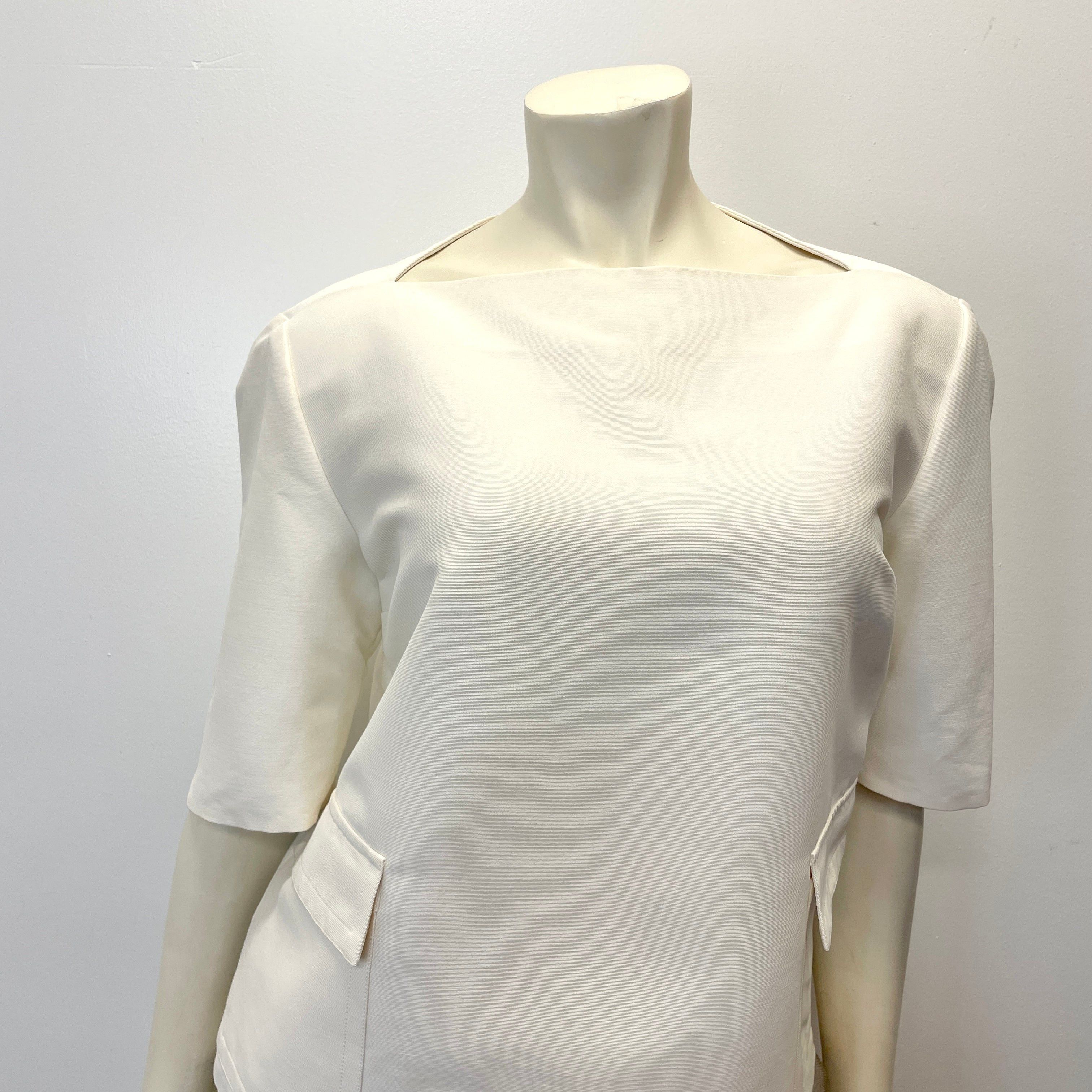 Gucci Gucci Vintage Designer Boat Neck Structured Top Made In Italy Size M / US 6-8 / IT 42-44 - 4 Thumbnail