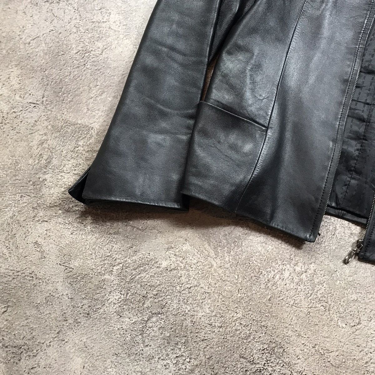 Vintage Vintage Y2K Faded Black Minimalist Blazer Streetwear Logo L Size L / US 10 / IT 46 - 4 Thumbnail