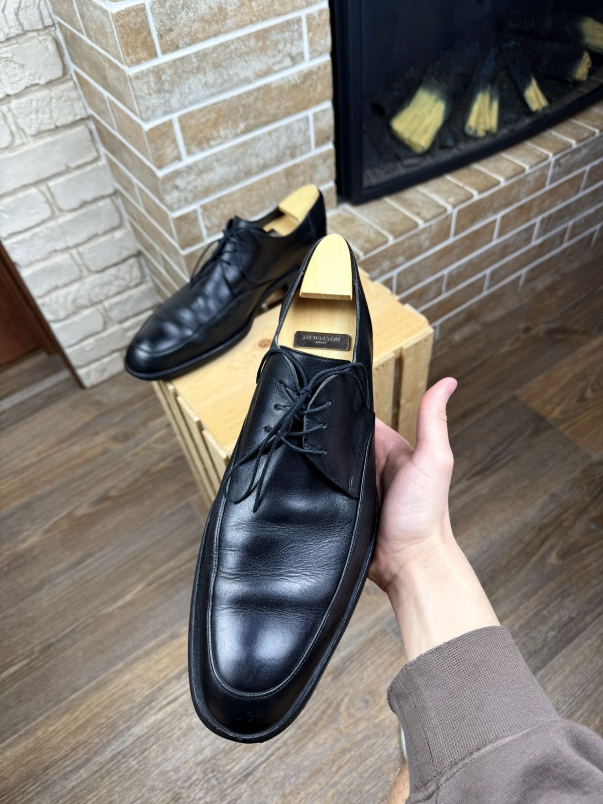 Gucci Gucci Black Leather Oxford Shoes Size US 12.5 / EU 45-46 - 7 Thumbnail