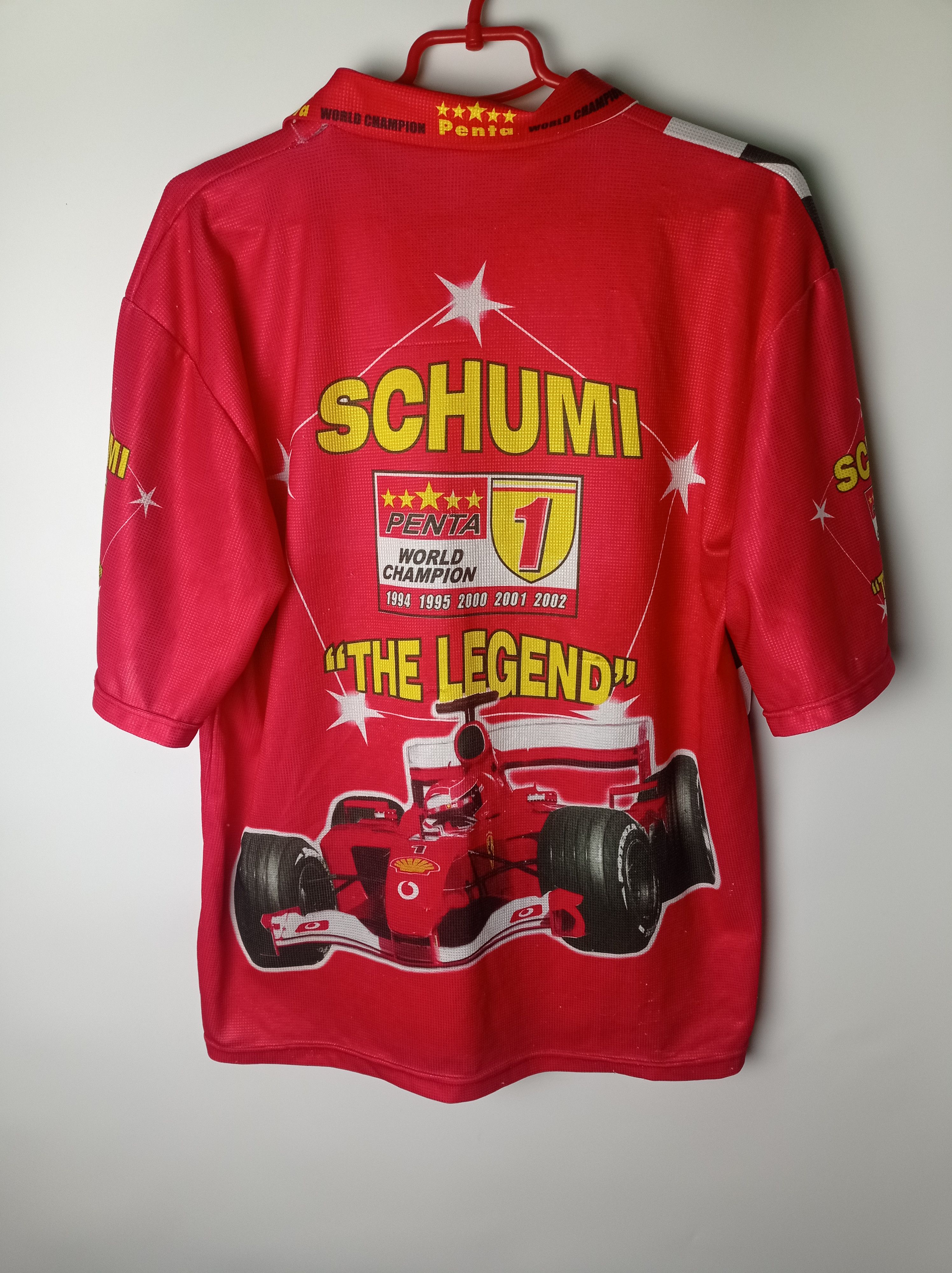 Vintage Rare streetwear racing Michael Schumaher vintage t-shirt tee Size US XL / EU 56 / 4 - 2 Thumbnail