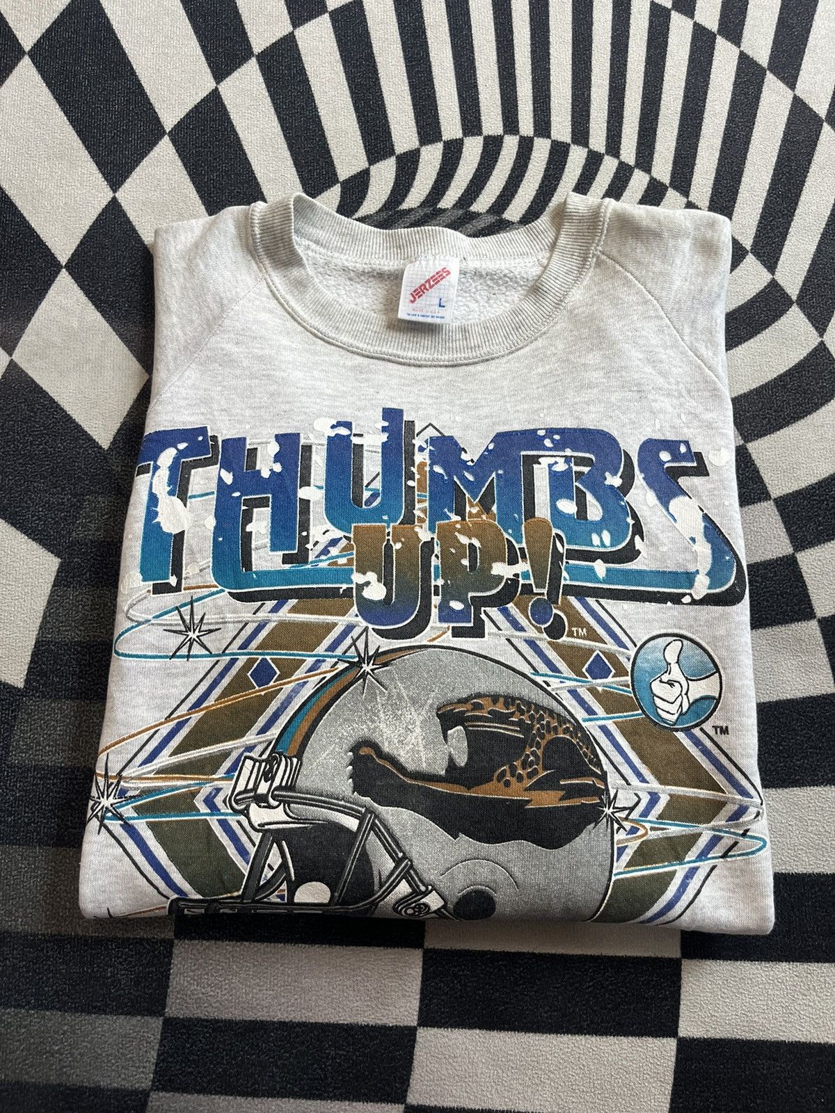 NFL Vintage NFL JAGUARS Thumbs Up! Team 80’s Sweater shirt Size US L / EU 52-54 / 3 - 1 Thumbnail
