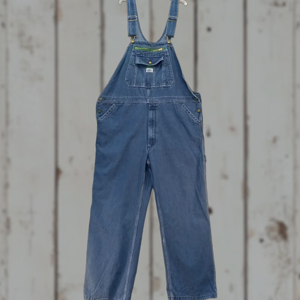 Denime Liberty Denim Bibb Overalls/ Farmer Jeans Size 42x30 Medium Wash Mens Regular Cotton Denim Bibb Overalls blue logo vintage: No (adjusted) Size US 42 / EU 58 - 1 Thumbnail
