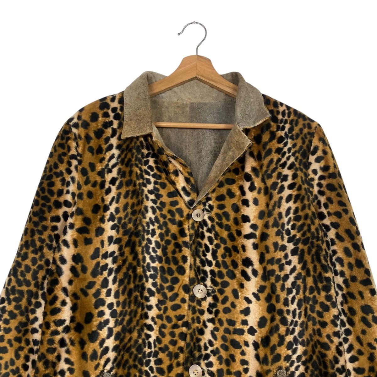 Designer Vintage Pilerria leopard revesable coat jacket Size US M / EU 48-50 / 2 - 2 Thumbnail