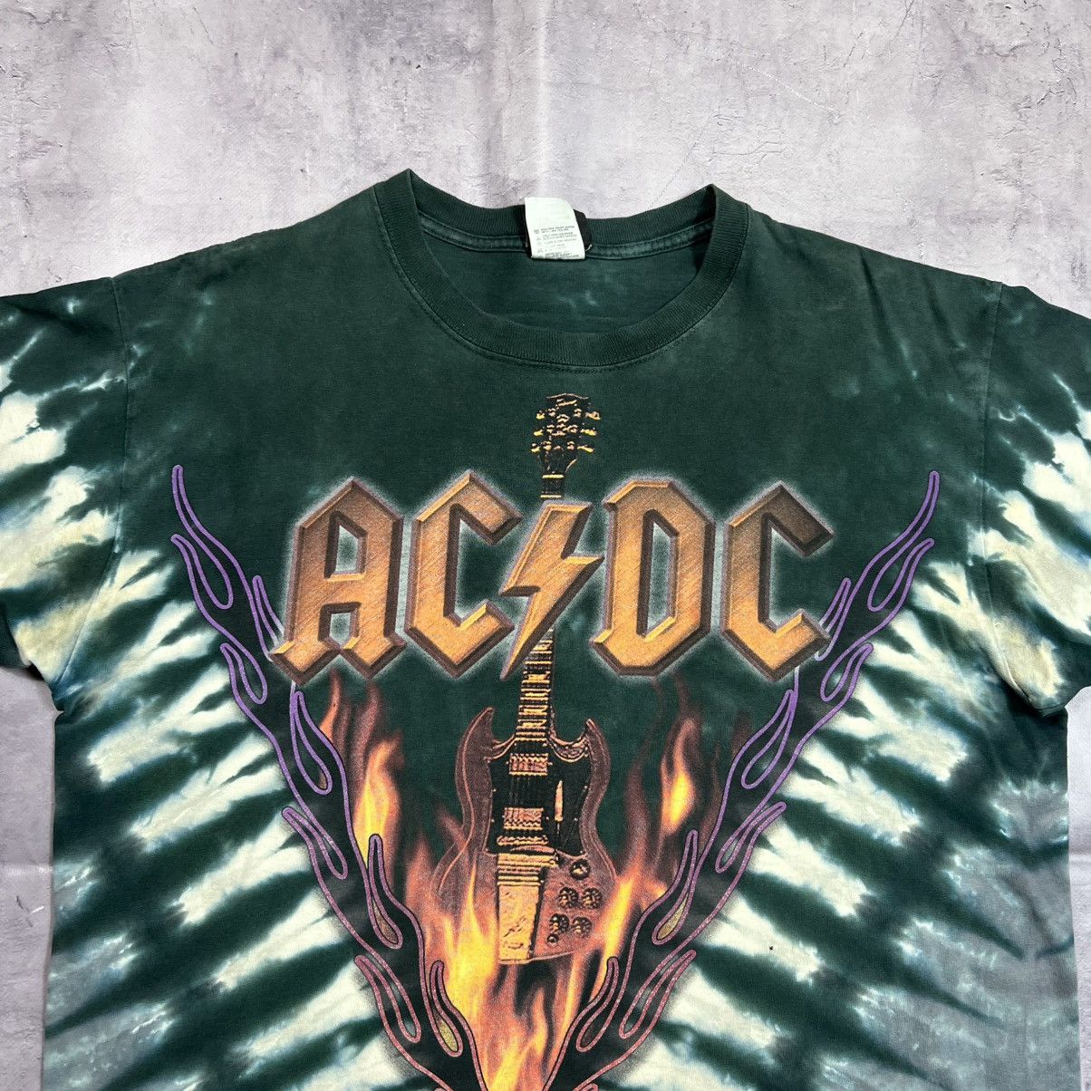 AC/DC Rare! Ac/Dc Liquid Blue Hells Bells Overprint Tee 00s Vtg Size US L / EU 52-54 / 3 - 3 Thumbnail
