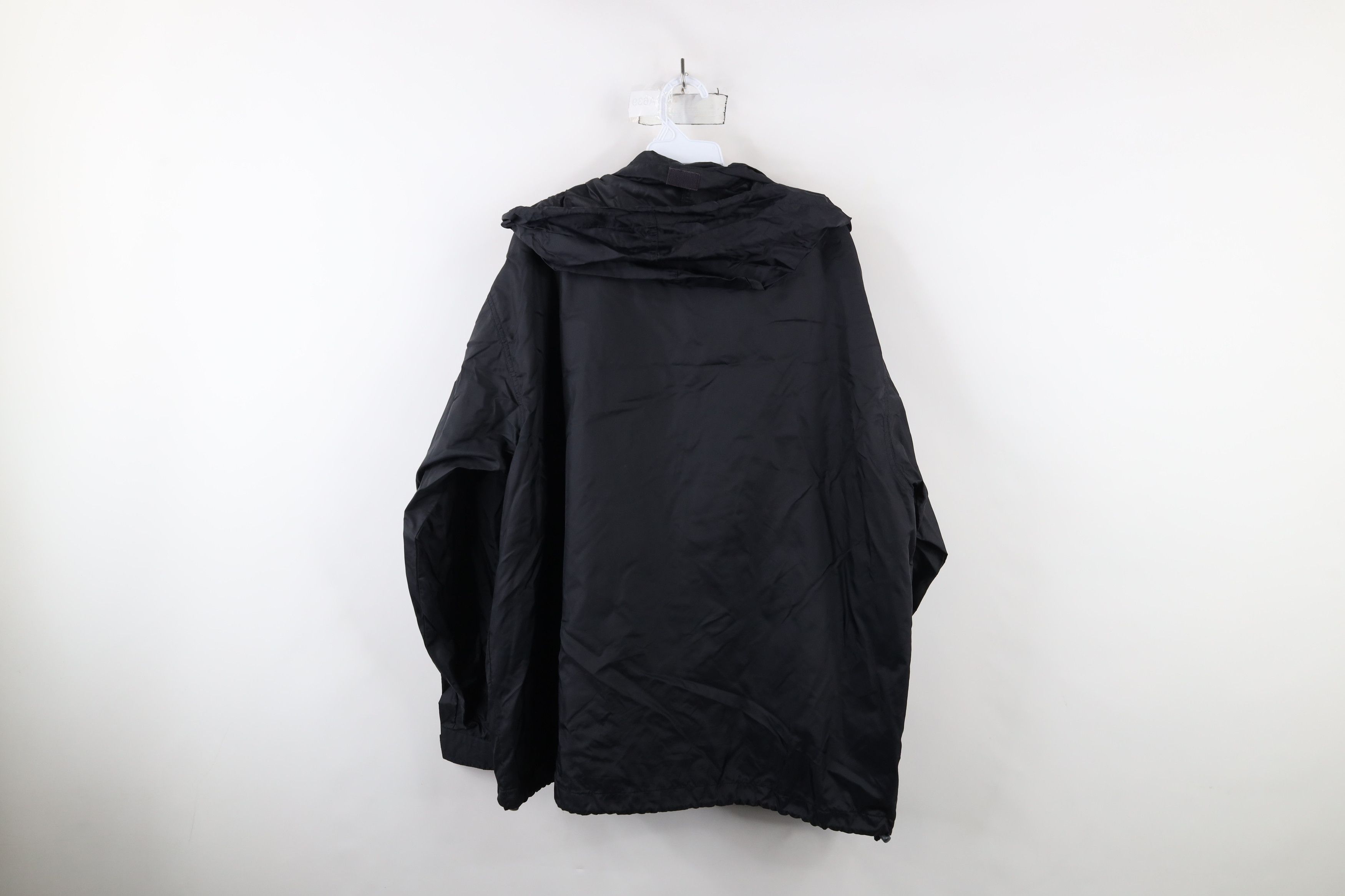Lands' End × Vintage Vintage 90s Lands End Hooded Windbreaker Rain Jacket Navy Size US XL / EU 56 / 4 - 13 Thumbnail