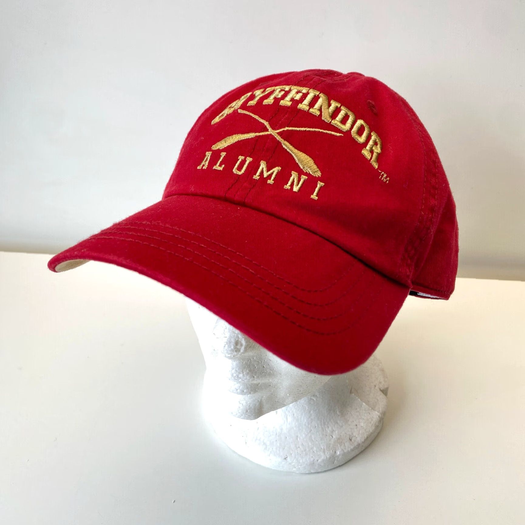 Vintage Harry Potter Gryffindor Alumni Hogwarts Strapback Dad Hat Red NEW Baseball Cap Unisex Adults Adjustable Size Cotton Hat Size ONE SIZE - 2 Thumbnail