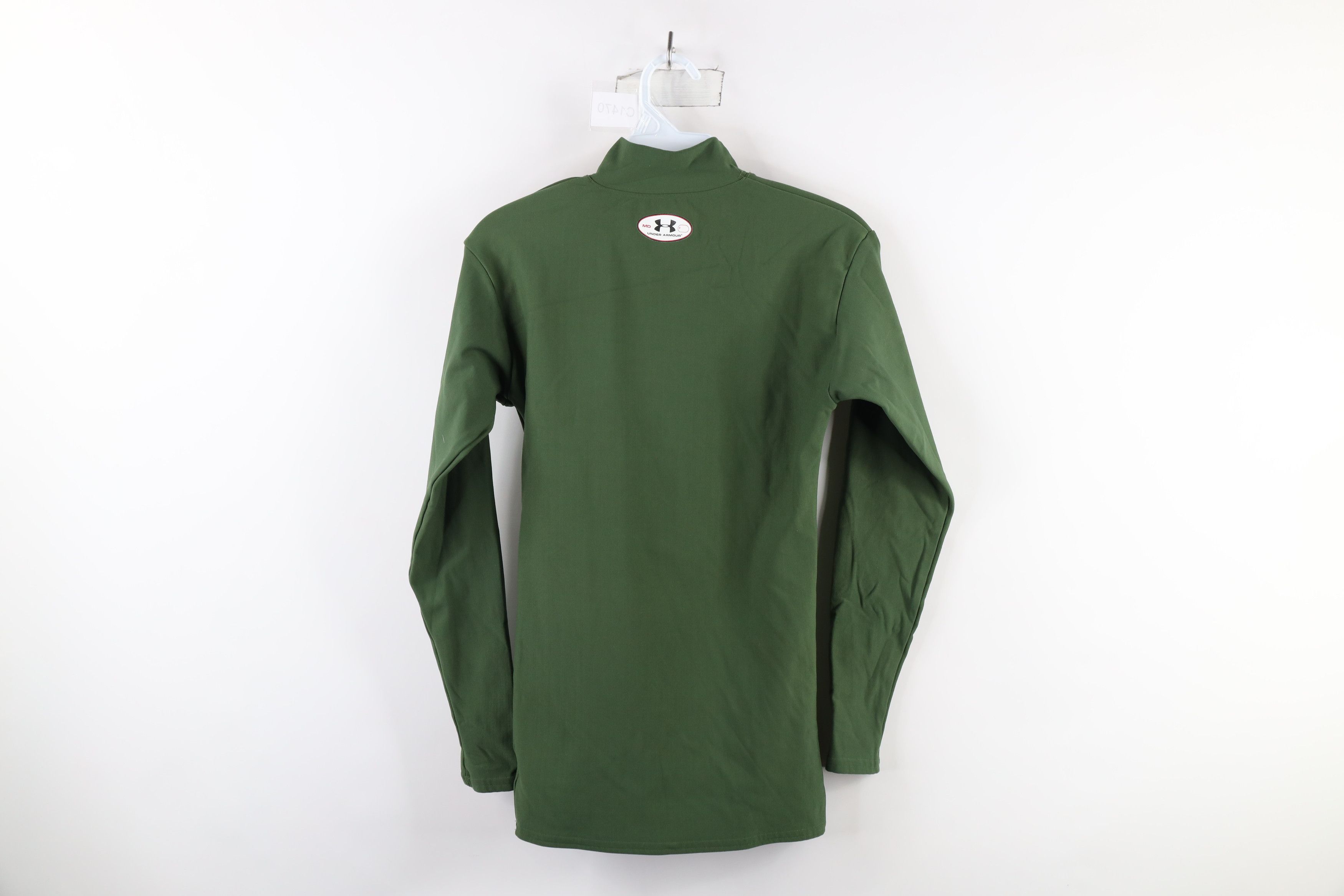 Under Armour × Vintage Under Armour Compression Mock Neck Training T-Shirt Green Size US M / EU 48-50 / 2 - 8 Thumbnail