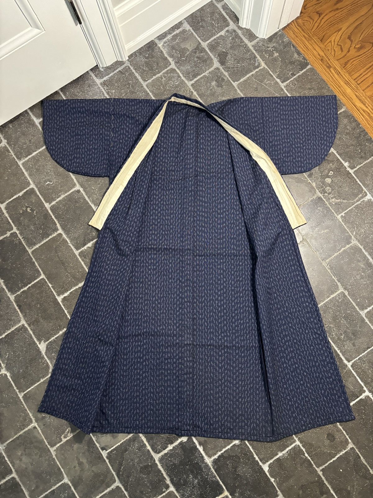 Vintage Japanese True Vintage Kimono Bath Robe Haori Jacket 50s 60s Size US S / EU 44-46 / 1 - 14 Thumbnail
