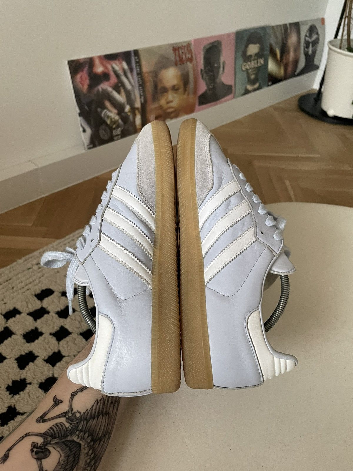 Adidas Rare Baby Blue Adidas Samba Og Low Sneakers Casual Hype 2017 Size US 8.5 / EU 41-42 - 4 Thumbnail