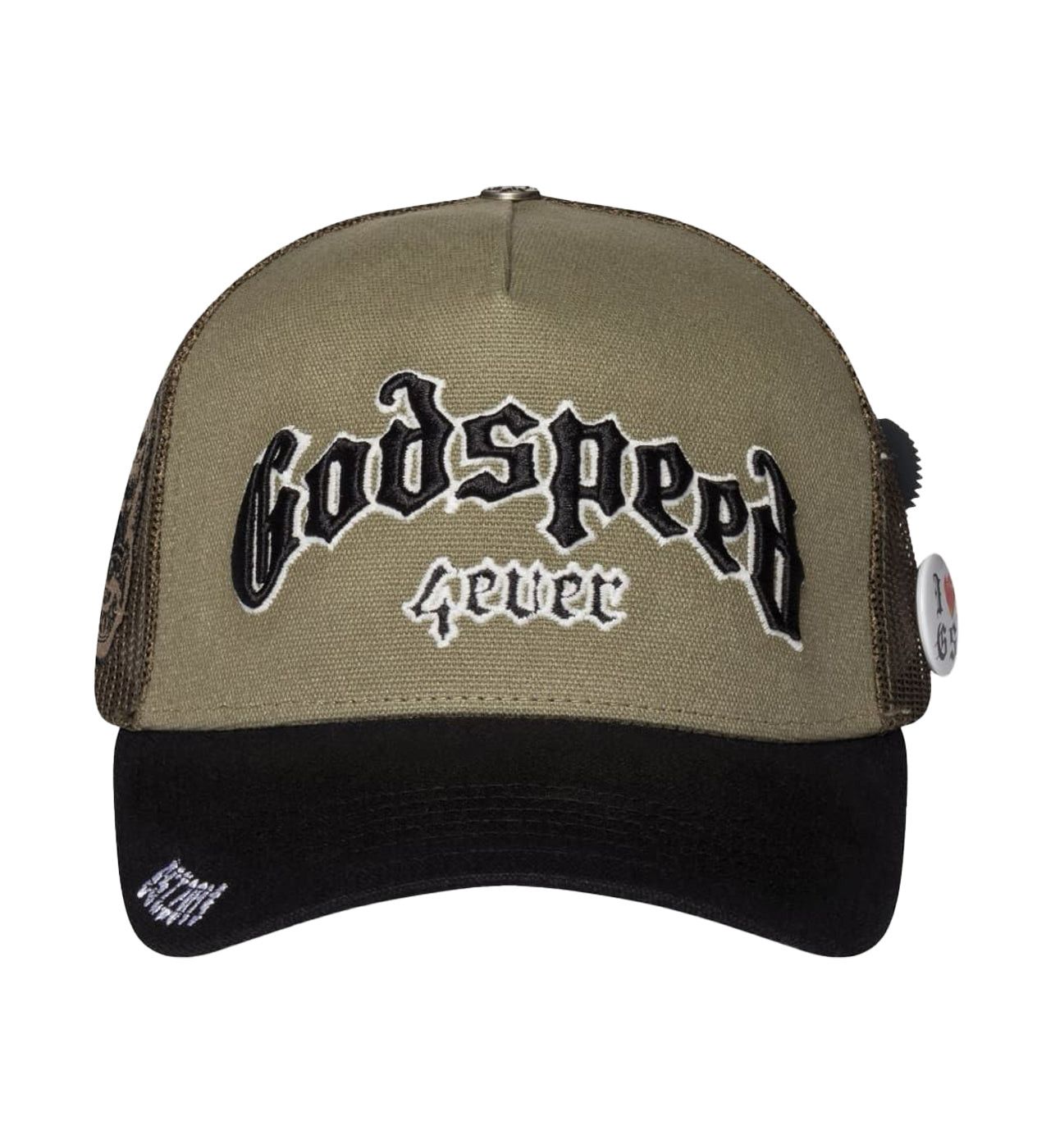 Godspeed Forever Trucker Hat Olive/Black Size ONE SIZE - 1 Thumbnail