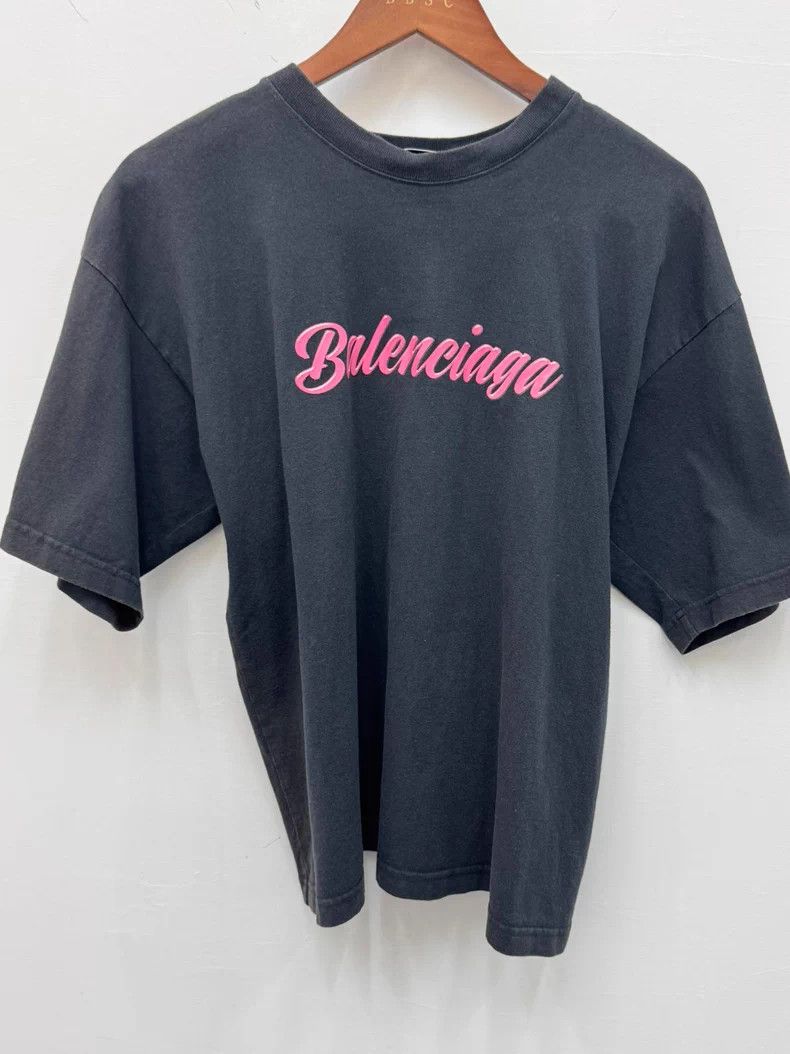 Balenciaga Balenciaga Jelly Letter Print Short Sleeve Tee - dmc Size US M / EU 48-50 / 2 - 1 Thumbnail