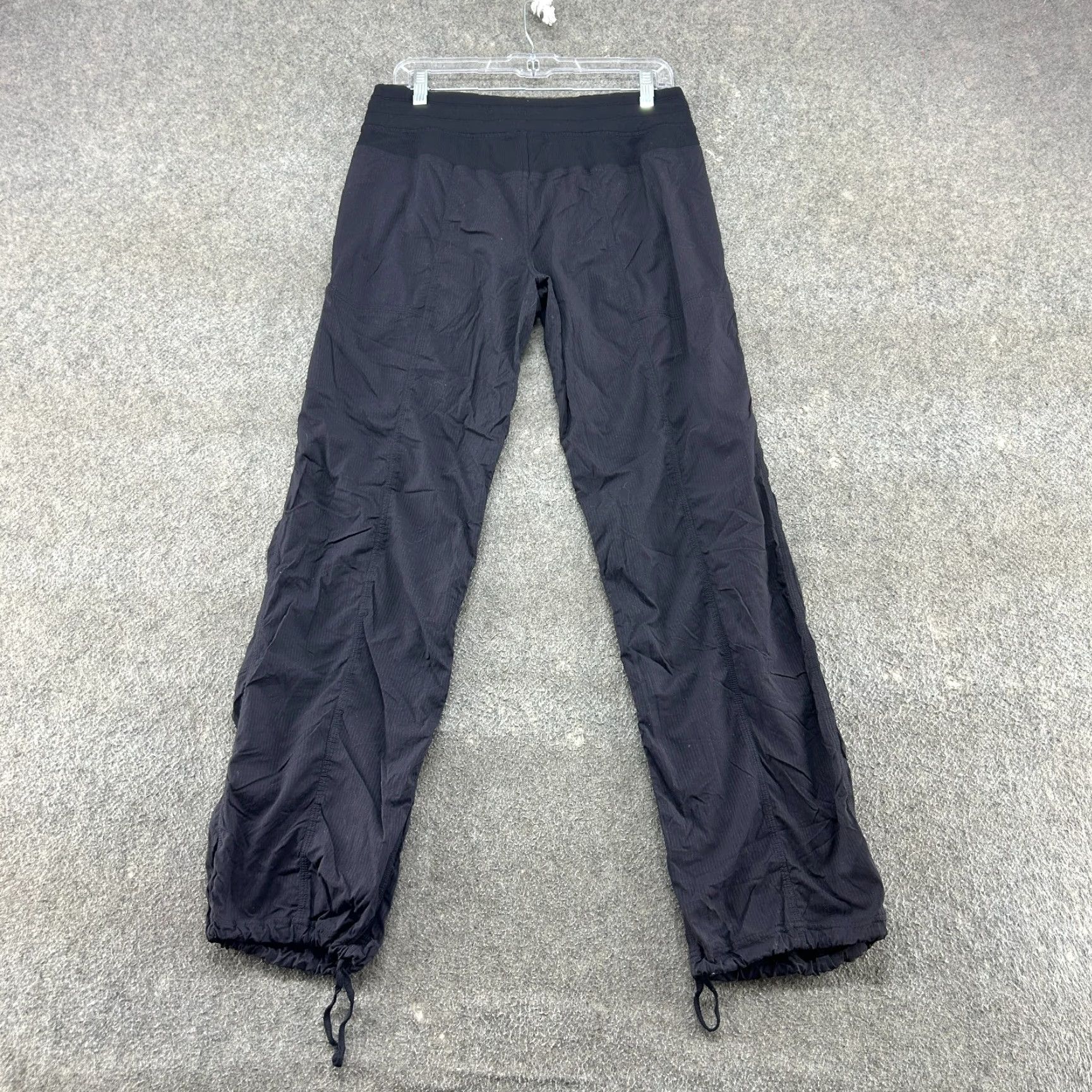 Lululemon Lululemon Pants Womens 10 Black Studio Pant Flared Leg Relaxed Swift Lightweight Striped Baggy Drawstring Size 32" / US 10 / IT 46 - 6 Thumbnail