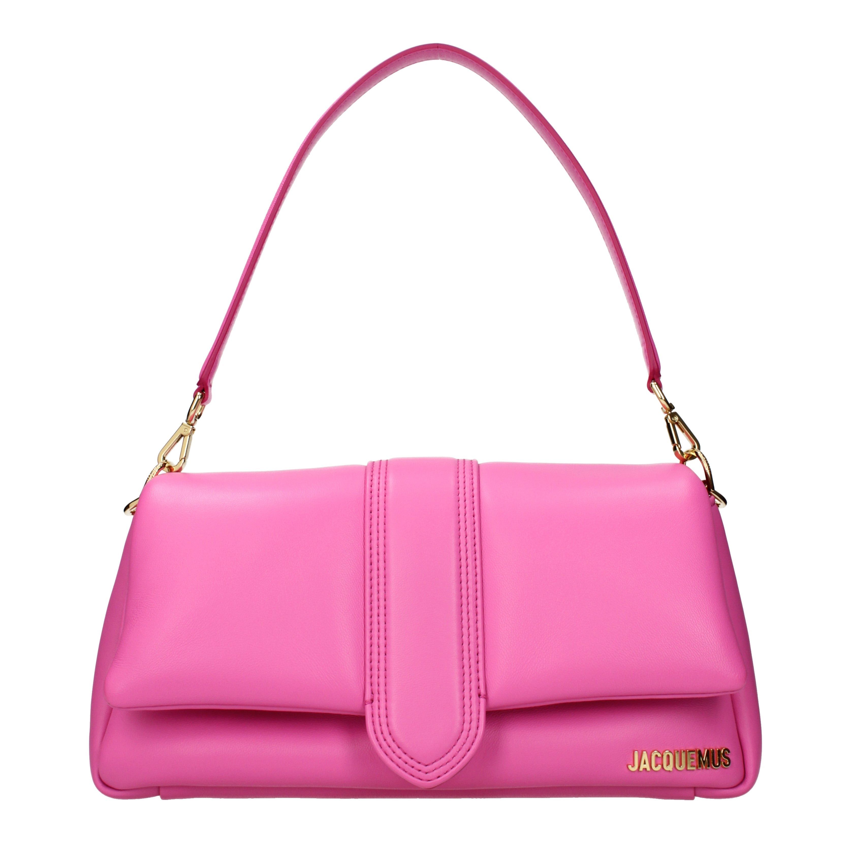 Jacquemus Jacquemus Shoulder Bags Women Leather Fuchsia/Neon Pink Size ONE SIZE - 1 Thumbnail
