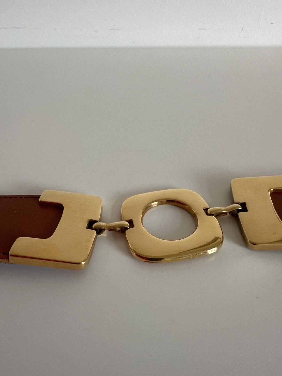 Vintage Brown and gold belt Size ONE SIZE - 4 Thumbnail
