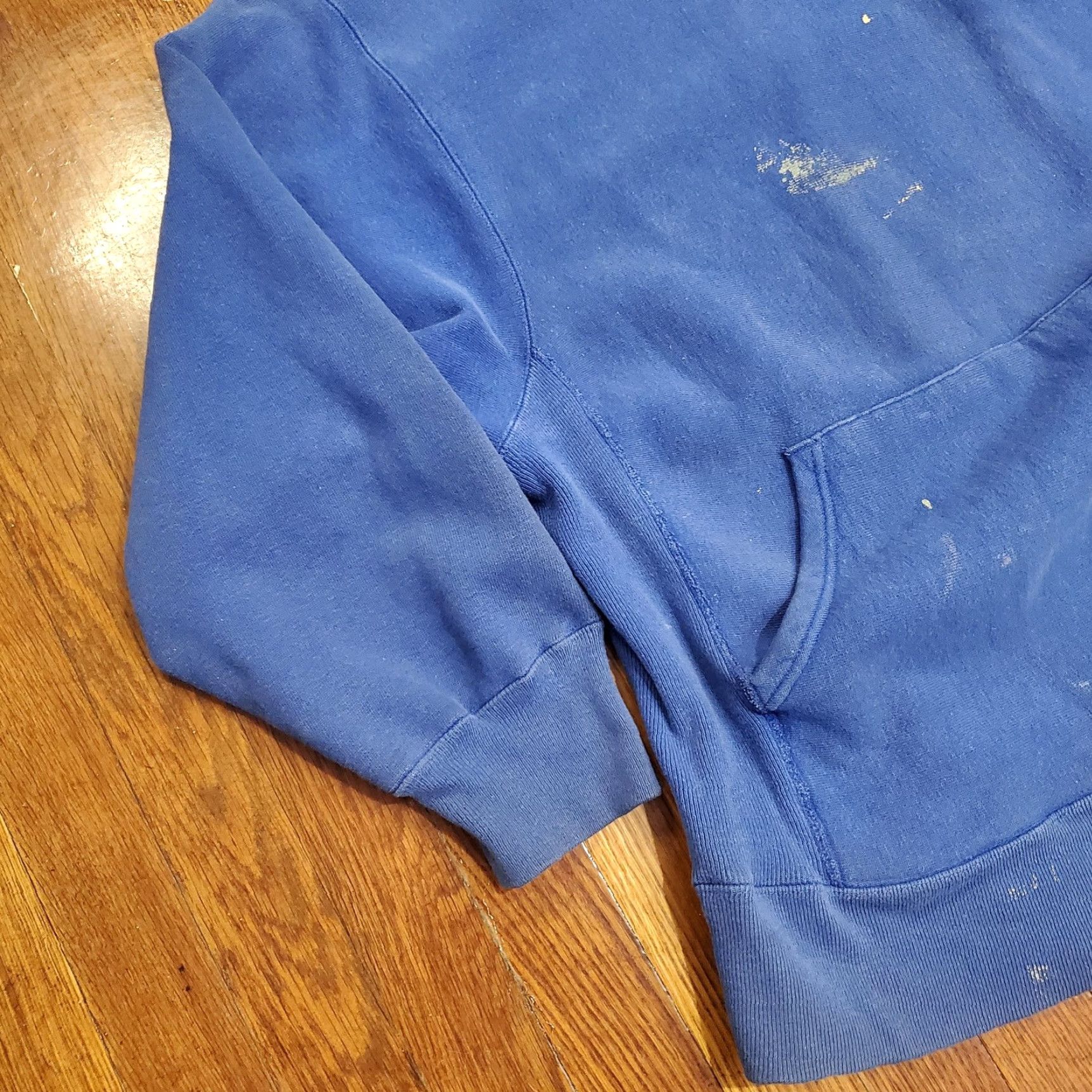 Starter VINTAGE Starter Hoodie Sweatshirt Mens Large Blue Made USA Fleece Pullover 80s Size US L / EU 52-54 / 3 - 2 Thumbnail