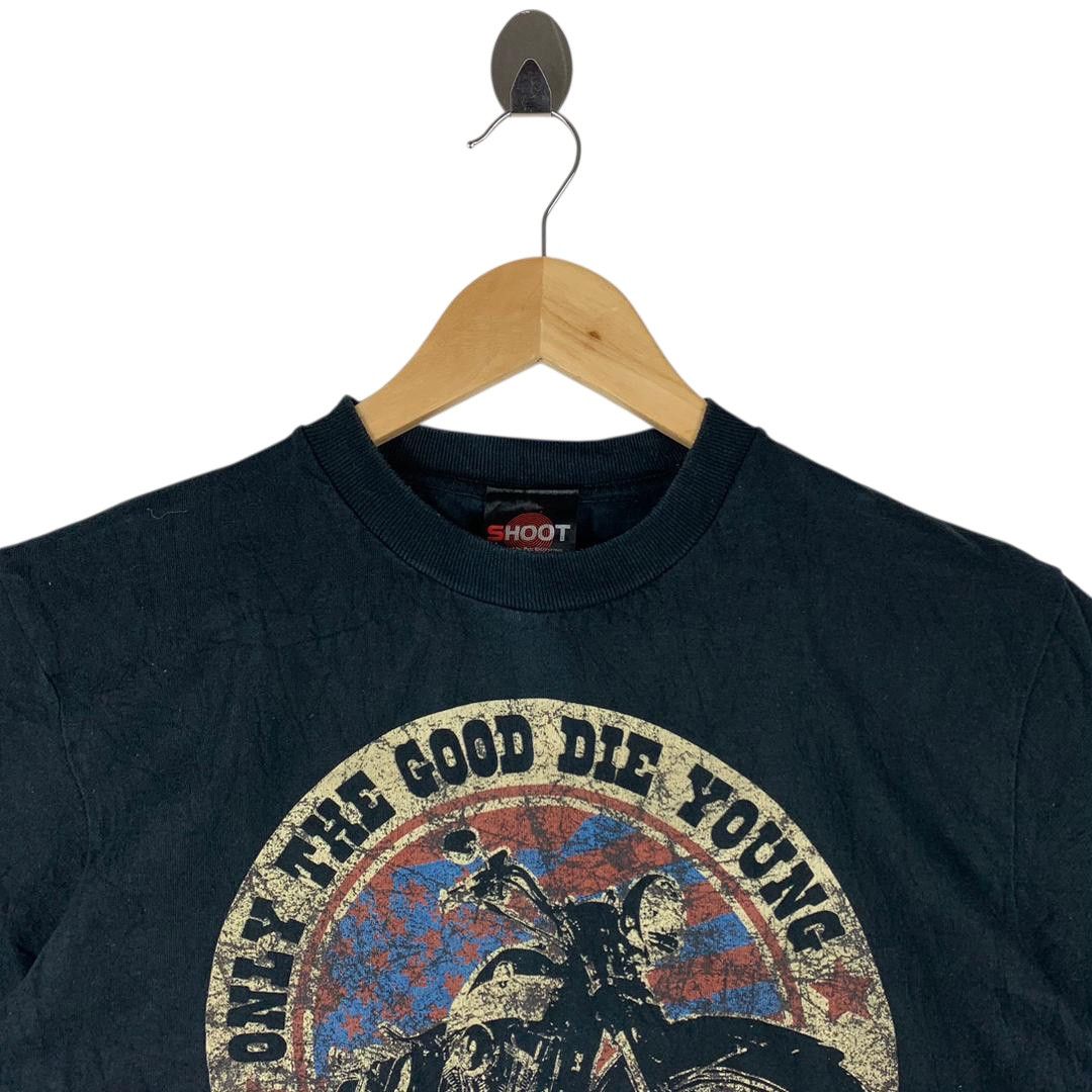 Other Vintage 90s Billy Joel Motorcycle Tee Size US M / EU 48-50 / 2 - 2 Thumbnail