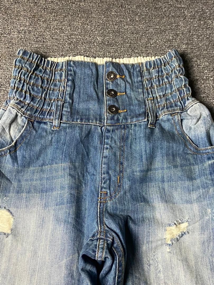 Japanese Brand SOMALI Brand High Waist Elastic Denim Jeans (155) Size US 26 / EU 42 - 9 Thumbnail