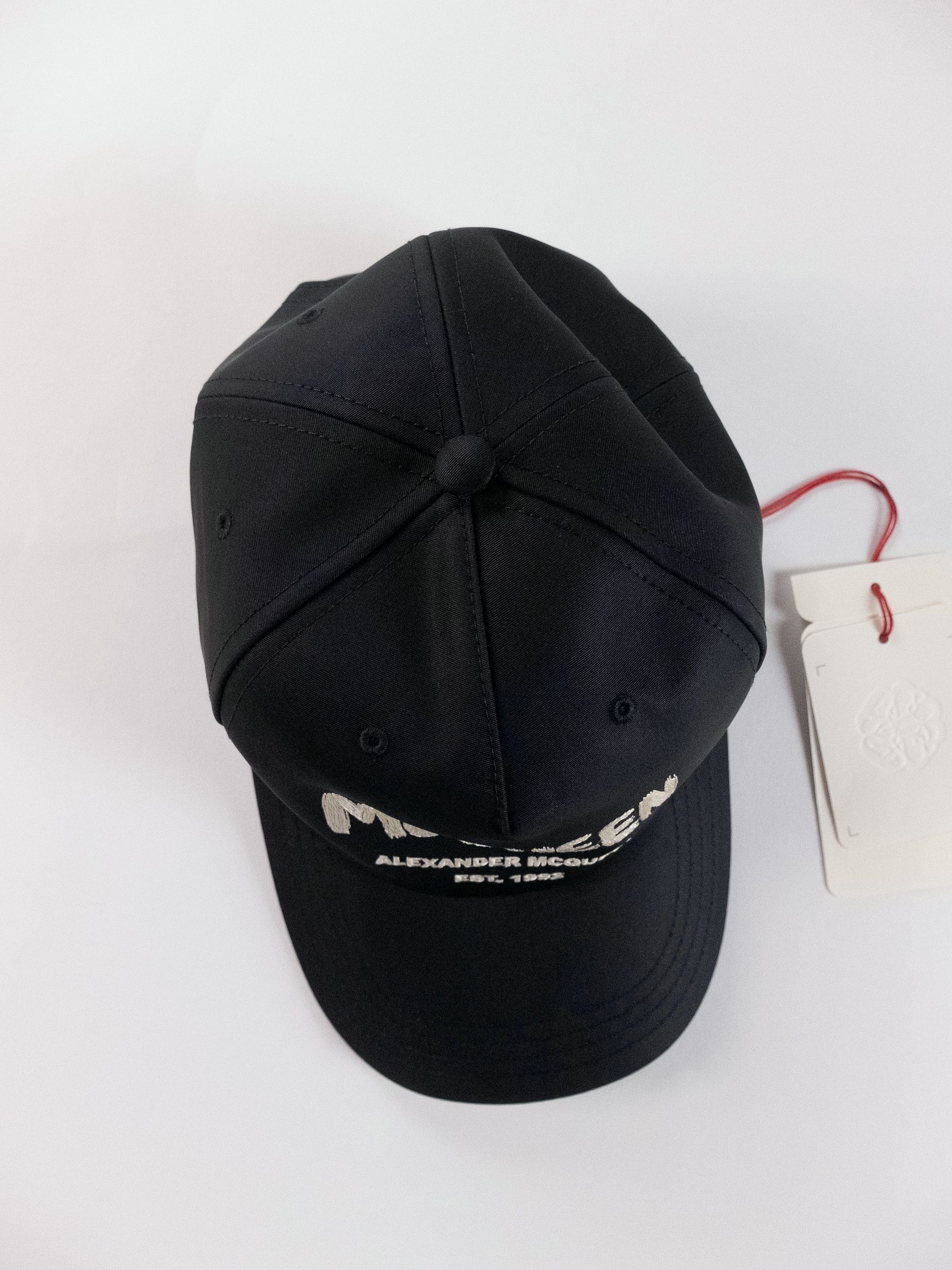 Alexander McQueen ALEXANDER MCQUEEN black graffiti logo baseball cap Large q Size ONE SIZE - 7 Thumbnail
