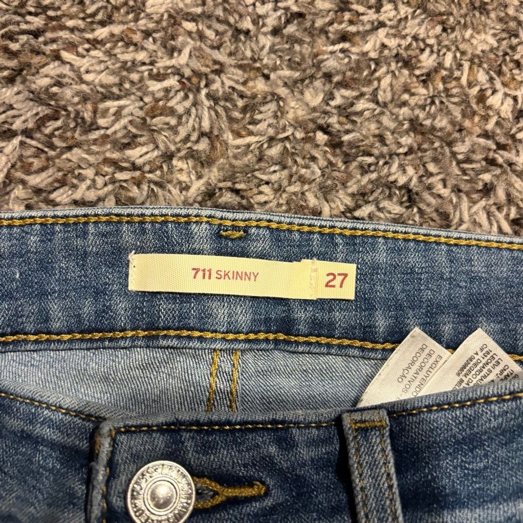 Levi's Levi's Women's 711 Skinny Jeans Size 27" / US 4 / IT 40 - 4 Thumbnail