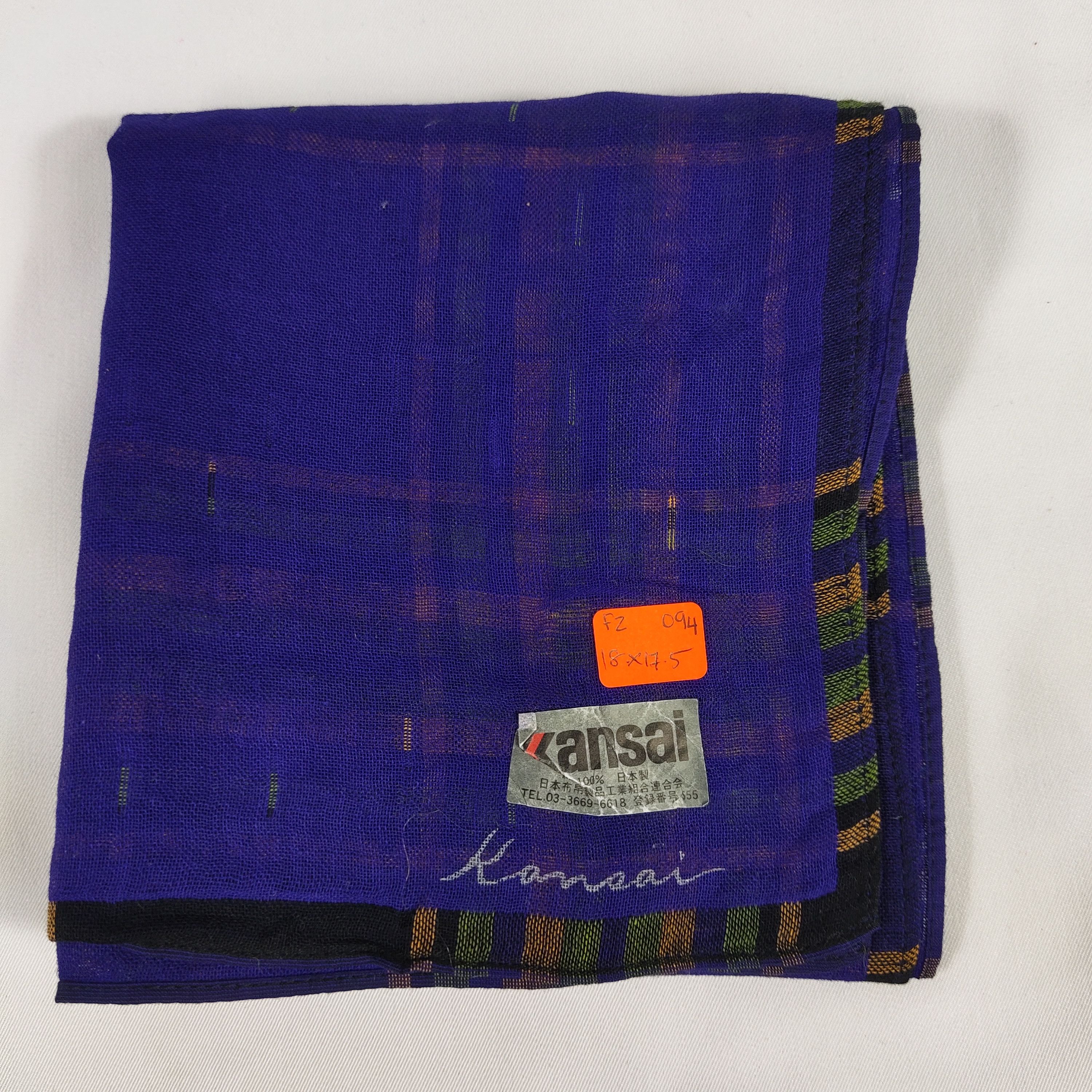 Kansai Yamamoto × Vintage Kansai Yamamoto Handkerchief / Neckerchief / Bandana FZ094 Size ONE SIZE - 2 Thumbnail