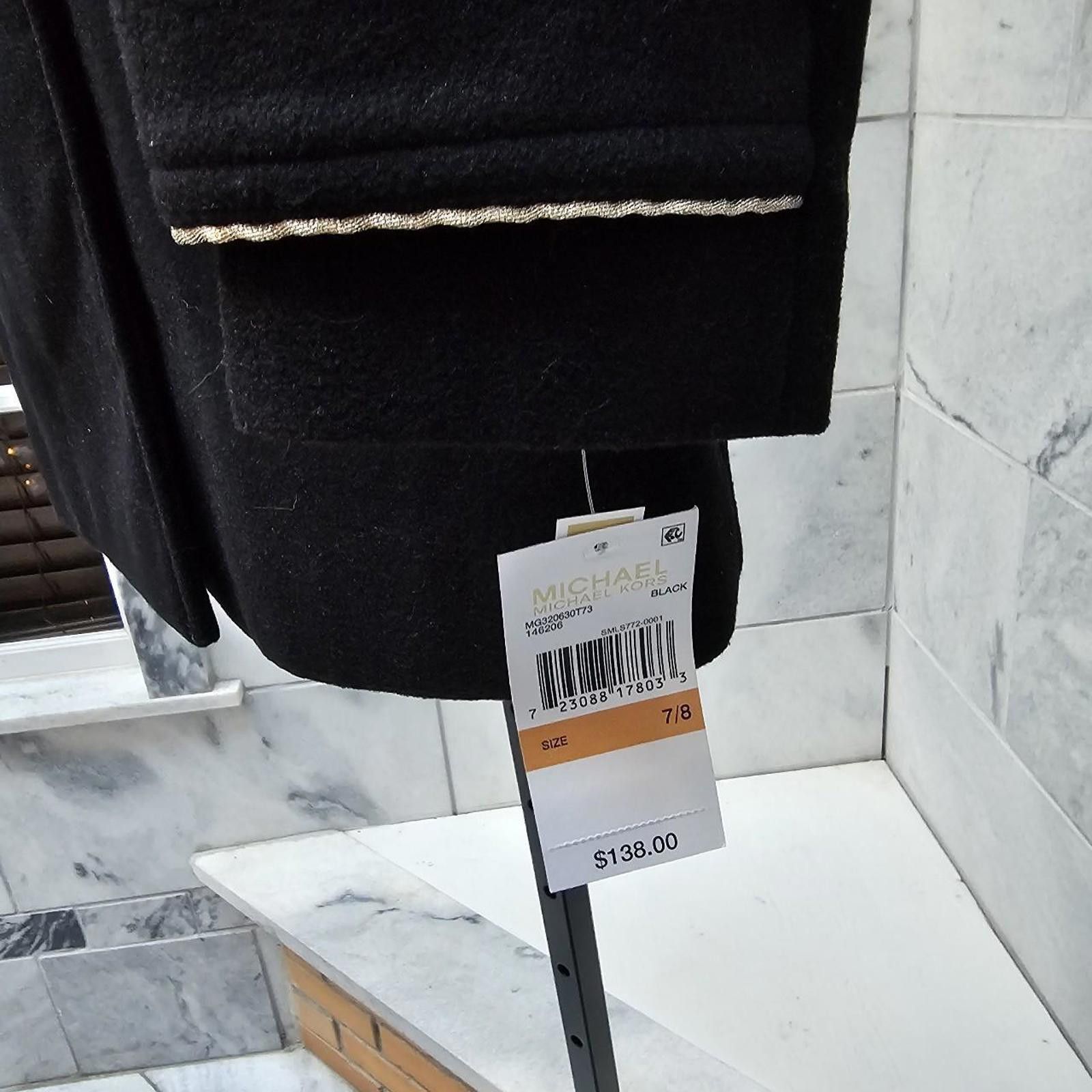 Michael Kors Michael Kors Kid's Black and Gold Coat New With Tags Size US XXS / EU 40 - 3 Thumbnail