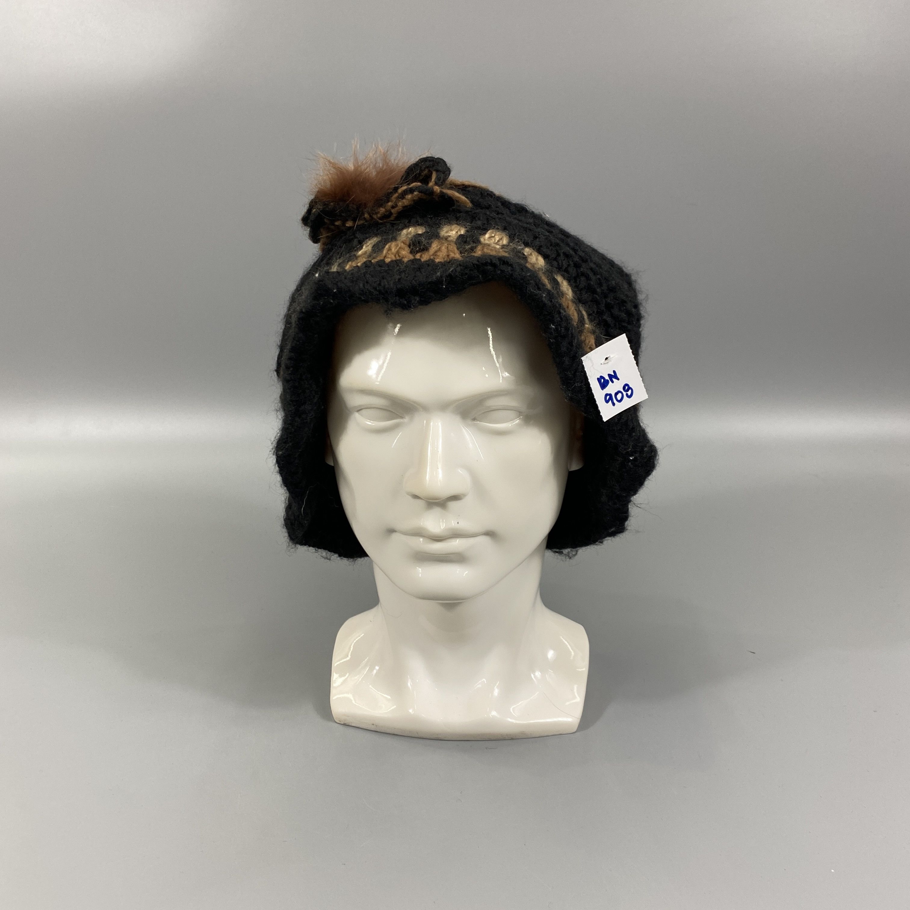 Japanese Brand Cloche Beanie Hat With Flowers -BN908 Size ONE SIZE - 2 Thumbnail