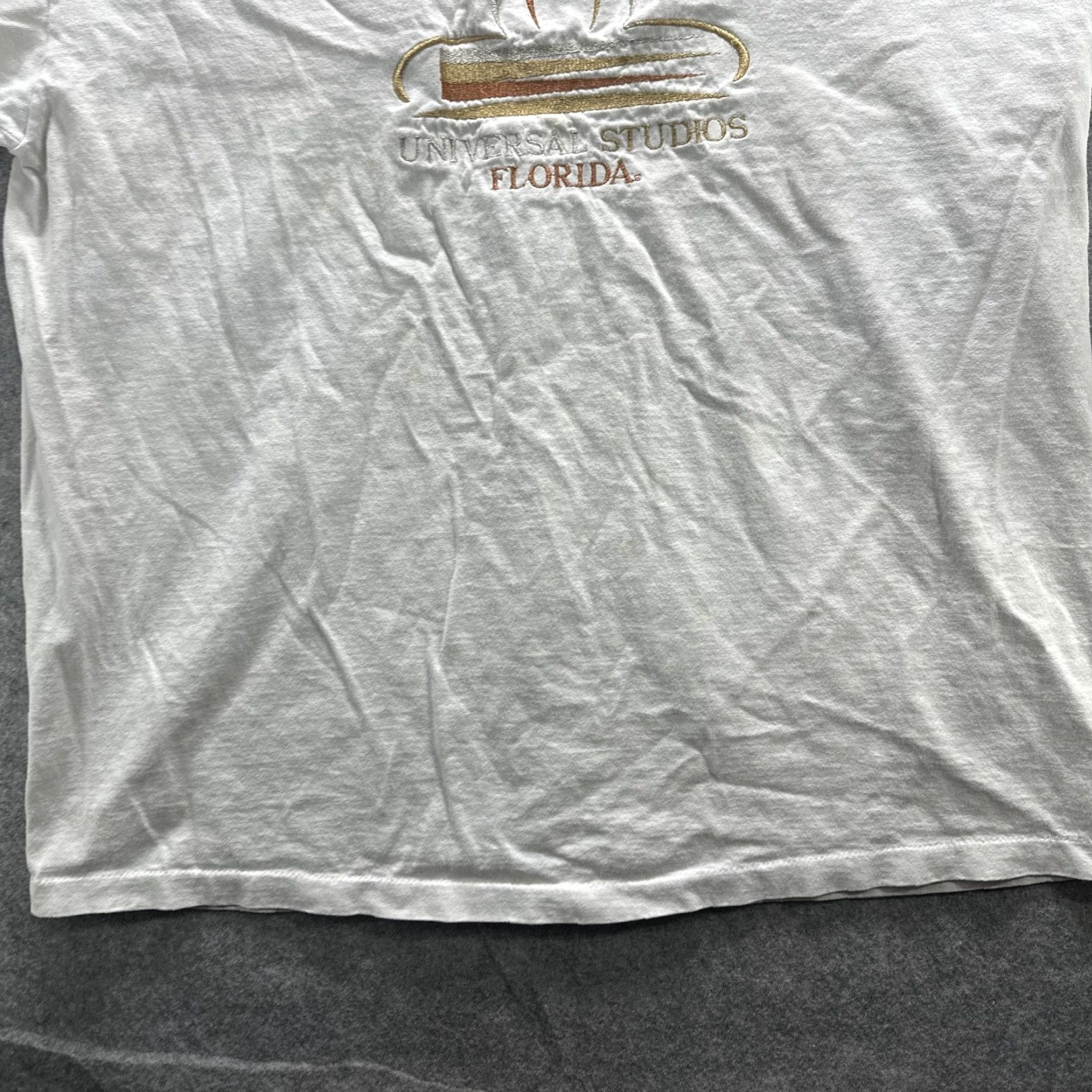 Vintage VINTAGE Universal Studios Florida Shirt Mens 2XL White Embroidered Made USA 90s Size US XXL / EU 58 / 5 - 5 Thumbnail