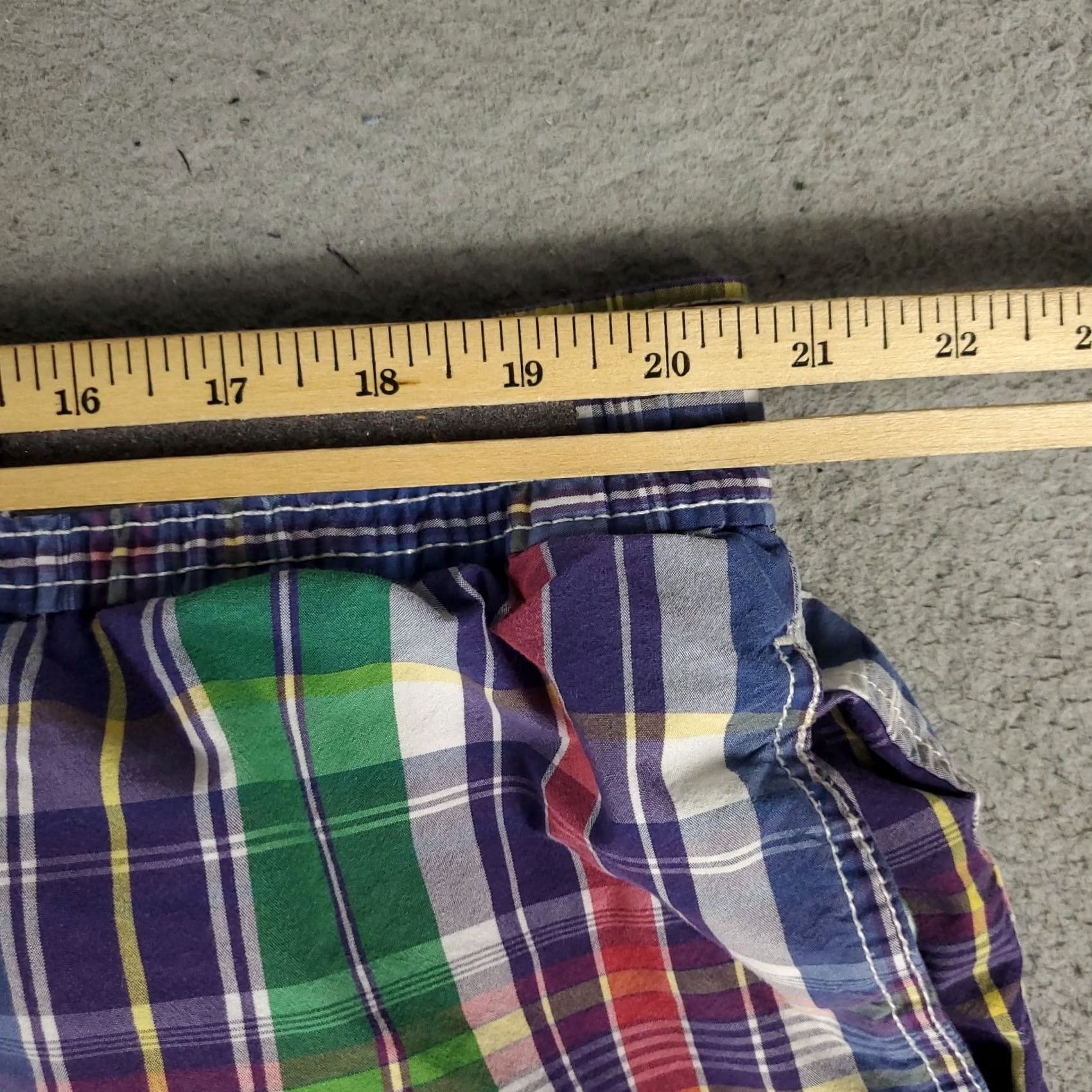 Polo Ralph Lauren Ralph Lauren Mens 3XB Blue Plaid Pony Lace Tie Board Shorts Swim Trunks Size US 39 - 4 Thumbnail