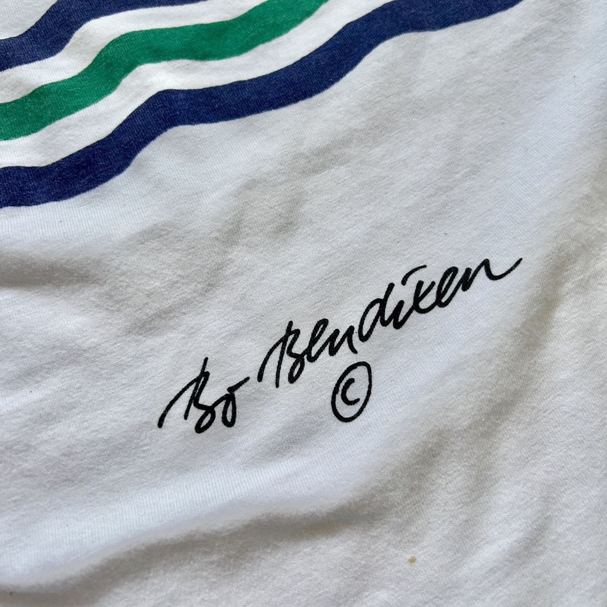 Vintage 80s BO BENDiXEN DENMARK HEAVYWEiGHT 2XL SAiLBOAT TEE POP ART Size US XXL / EU 58 / 5 - 6 Thumbnail