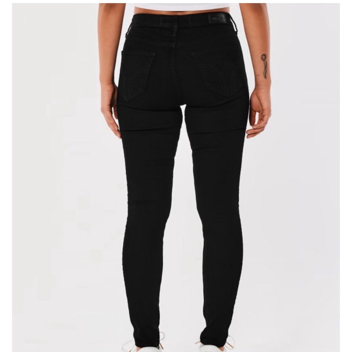 Hollister Black Hollister High-Rise Super Skinny Women Jeans - E011 Size 28" / US 6 / IT 42 - 2 Thumbnail