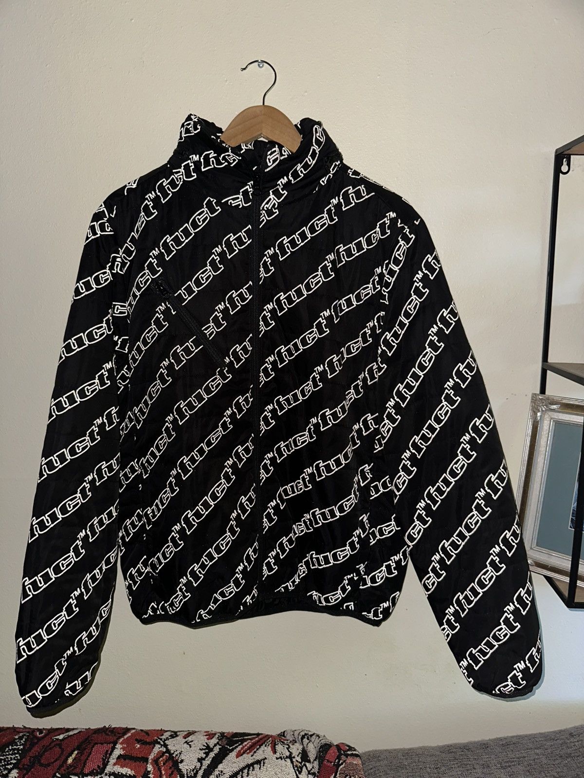 FUCT 🔥 FUCT Black Monogram Windbreaker Jacket — Rare Size US M / EU 48-50 / 2 - 2 Thumbnail