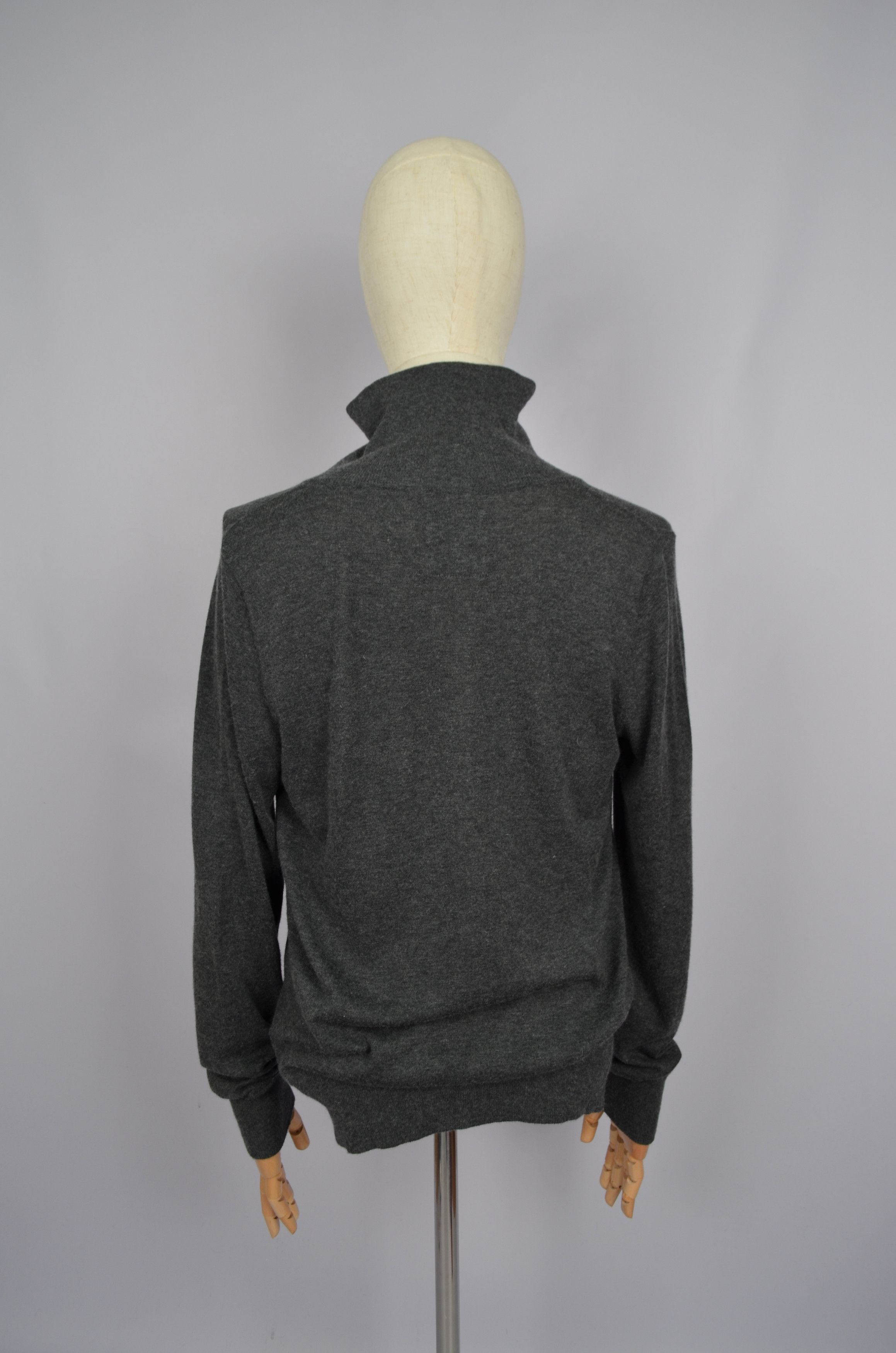 Allsaints × Designer All Saints Classic Trait ZipUp Viscose Nylon Cardigan Jumper Size US M / EU 48-50 / 2 - 10 Thumbnail