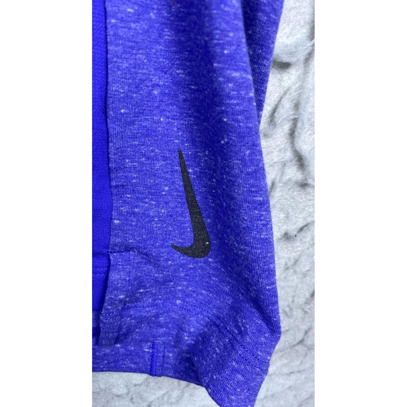 Nike Nike Dri-FIT Shirt Mens Large Blue Short Sleeve Yoga Training Top Pockets Size US L / EU 52-54 / 3 - 2 Thumbnail
