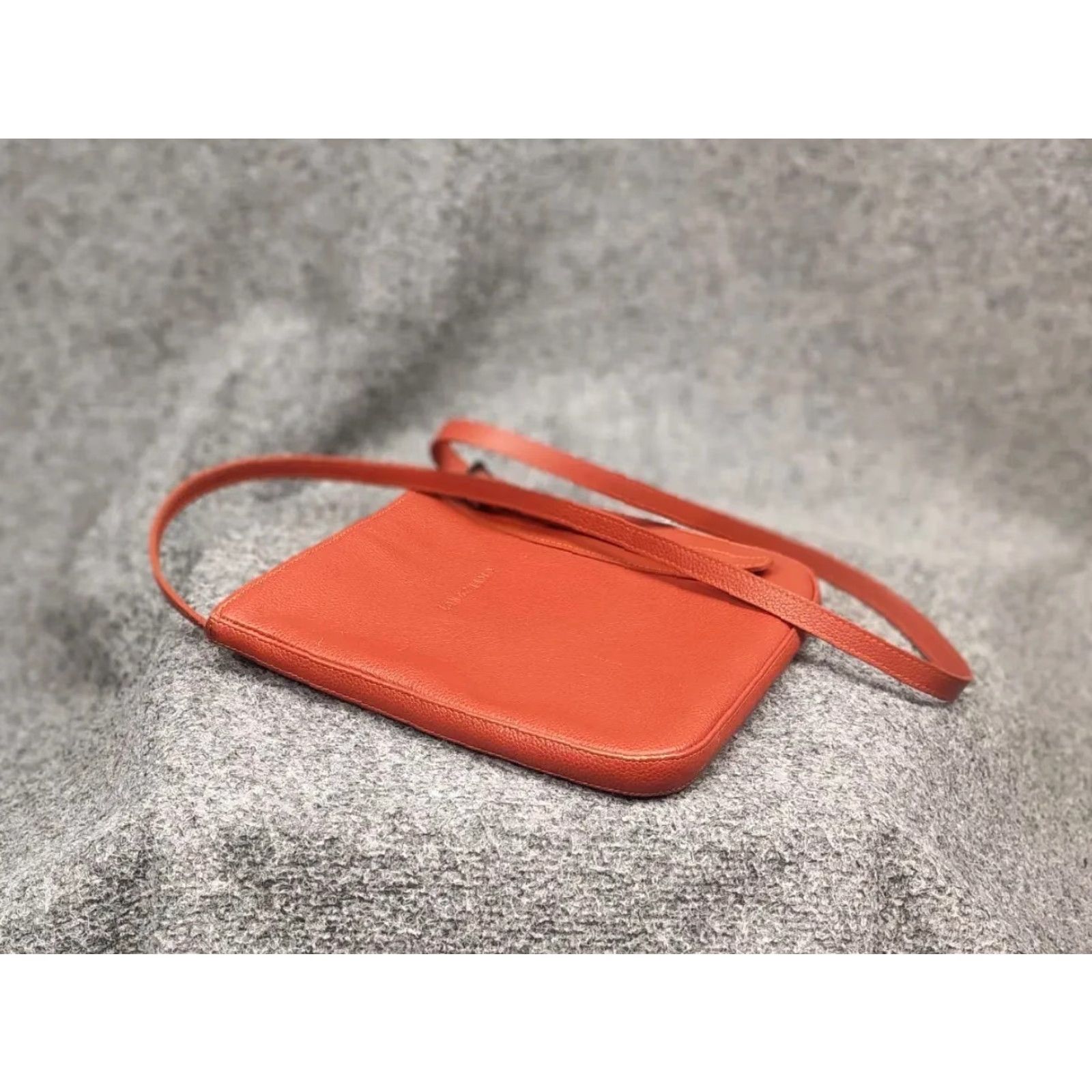 Longchamp VINTAGE Longchamp Design orange leather shoulder messenger Handbag Womens Luxure Size ONE SIZE - 6 Thumbnail