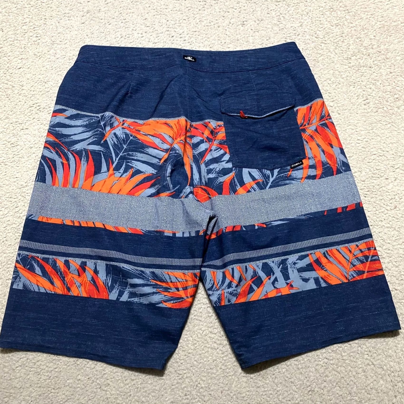 O'Neill O'Neill Mens Board Shorts Multicolor Striped Bermuda Quick Dry Pockets Inseam 10" 34 Regular Mens Size US 34 / EU 50 - 2 Thumbnail