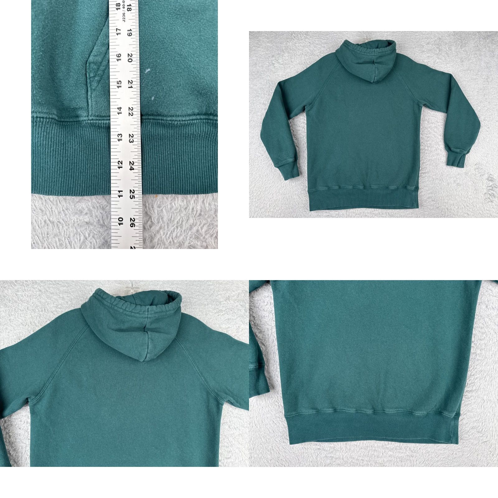 The North Face The North Face Hoodie Womens S Green Plaid Pullover Cotton Blend Sweater Sweatshirt Size S / US 4 / IT 40 - 9 Thumbnail