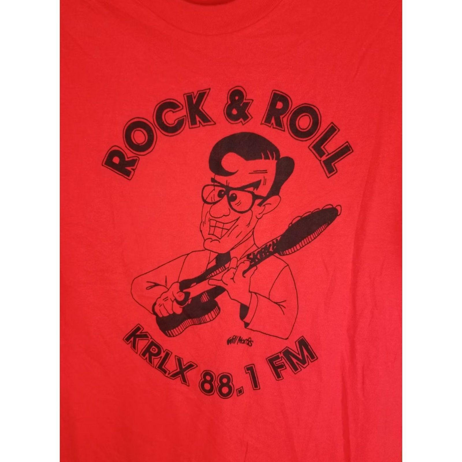 Hanes VINTAGE 90' ROCK & ROLL KRLX 88.1 FM RED SINGLE STITCH HANES T-SHIRT XLARGE Mens XS? Size US XL / EU 56 / 4 - 2 Thumbnail