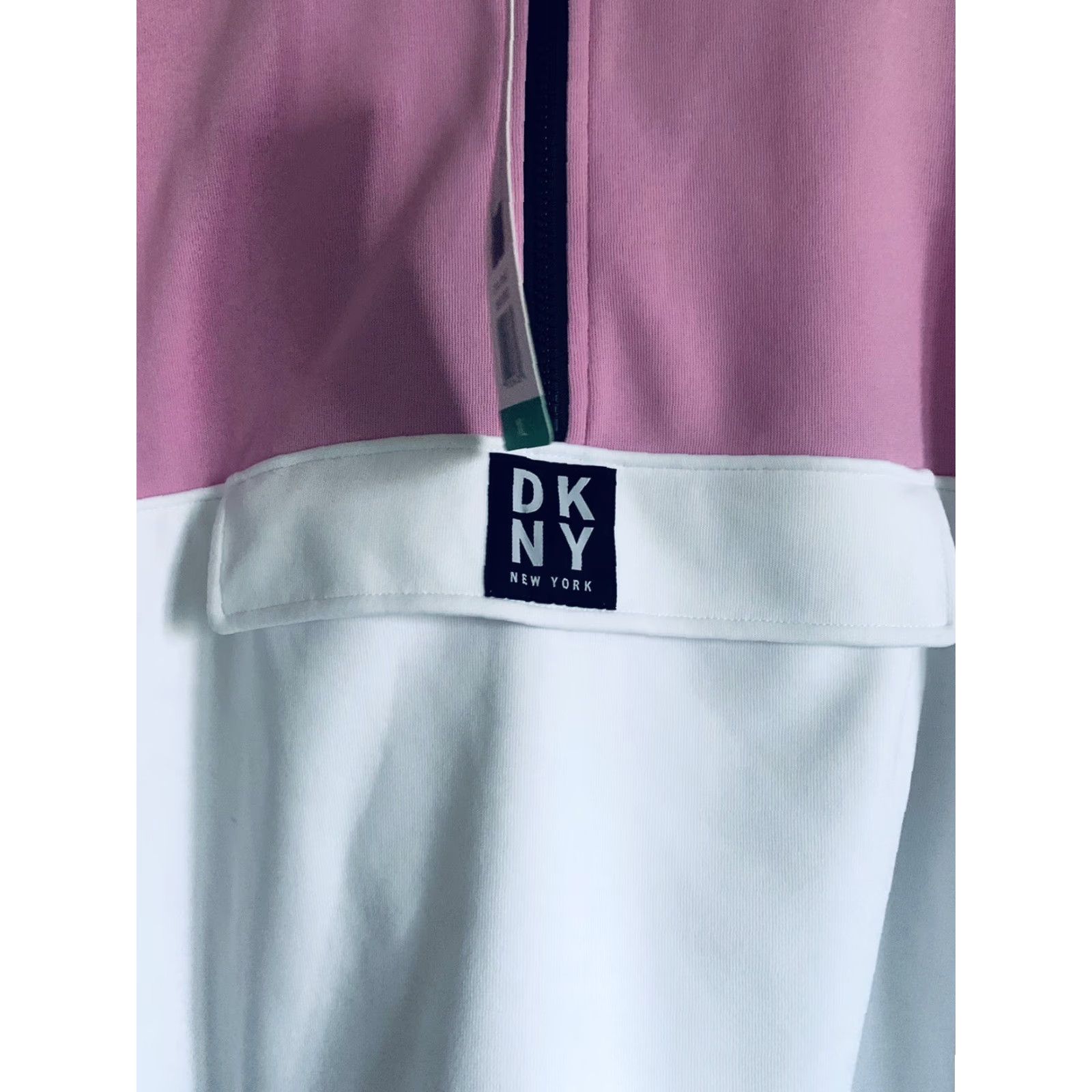 DKNY Womens DKNY Sport 1/2 Zip Rose Bud Pullover XL Pink Top Activewear Pullover DKNY Womens Regular Fit Size XL / US 12-14 / IT 48-50 - 2 Thumbnail